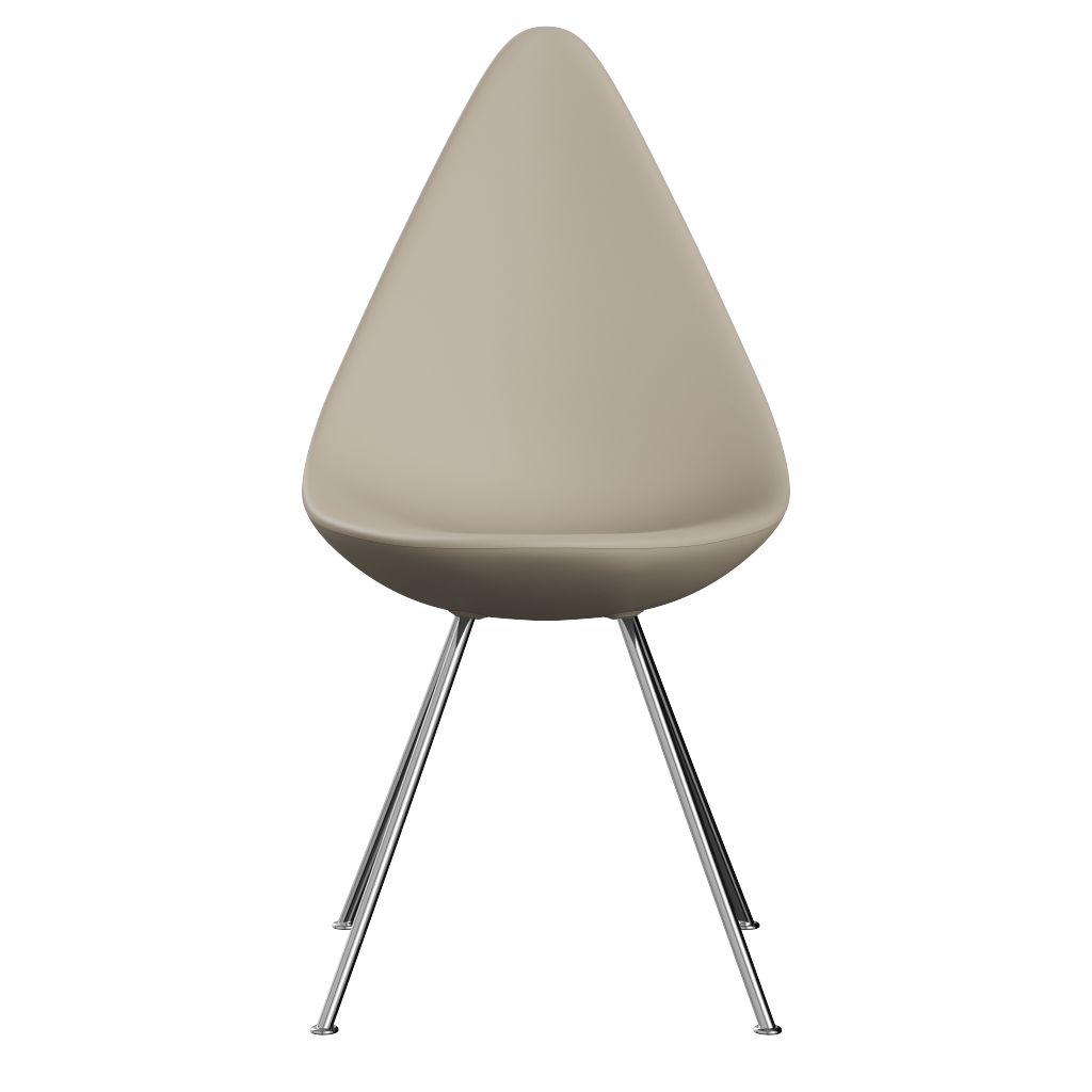 Fritz Hansen Dråben Stol, Chrome/Light Beige