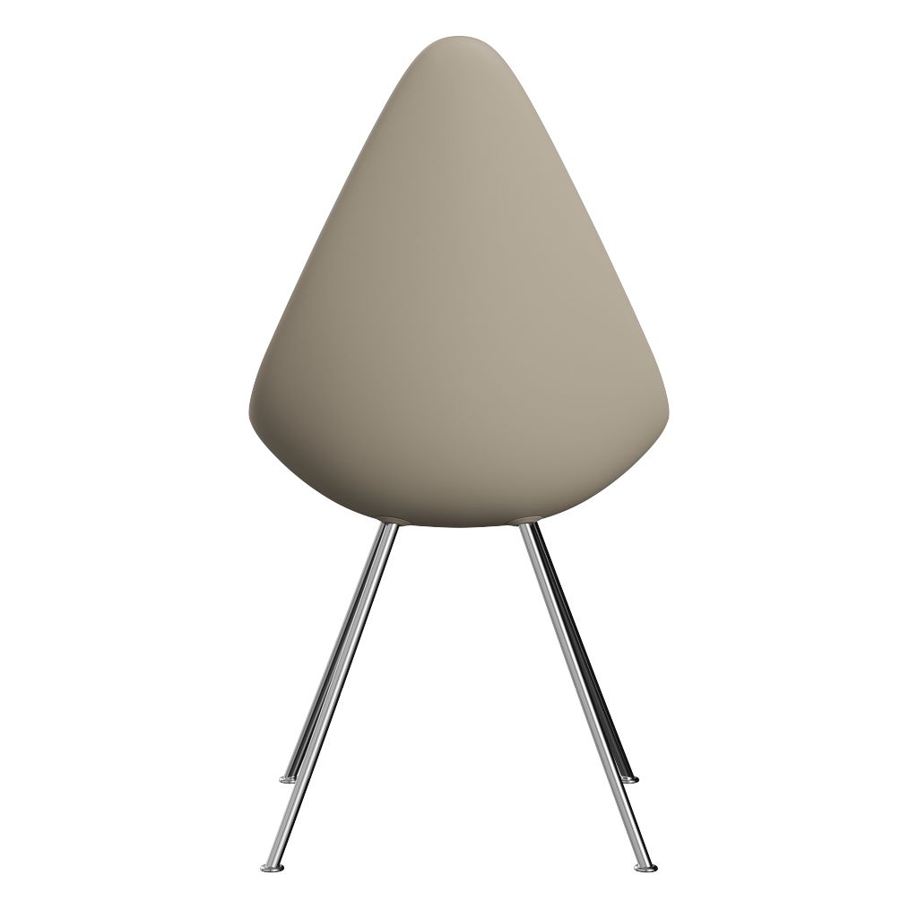 Fritz Hansen Dråben Stol, Chrome/Light Beige