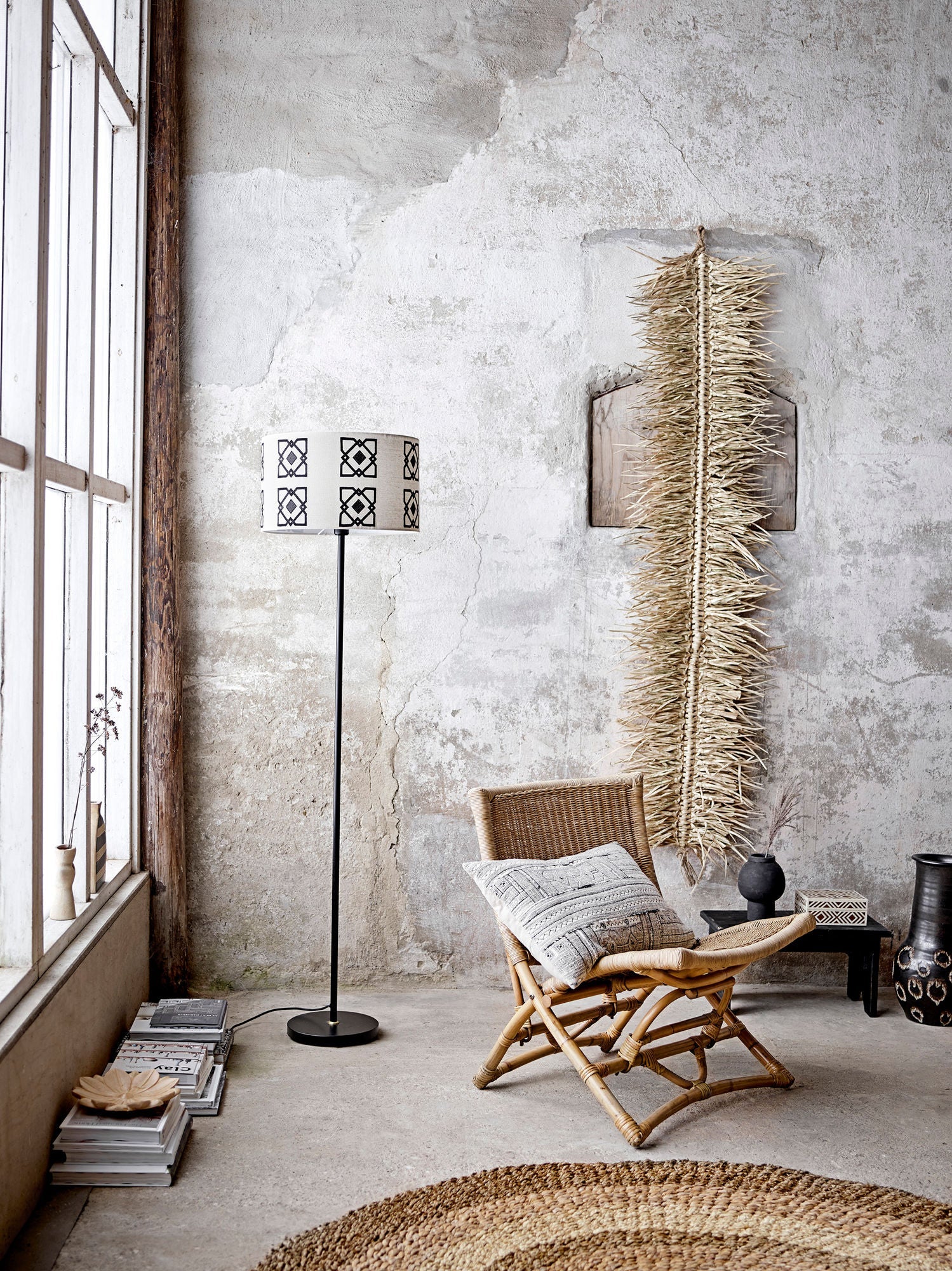 Bloomingville Selita Floor Lamp, Black, Metal