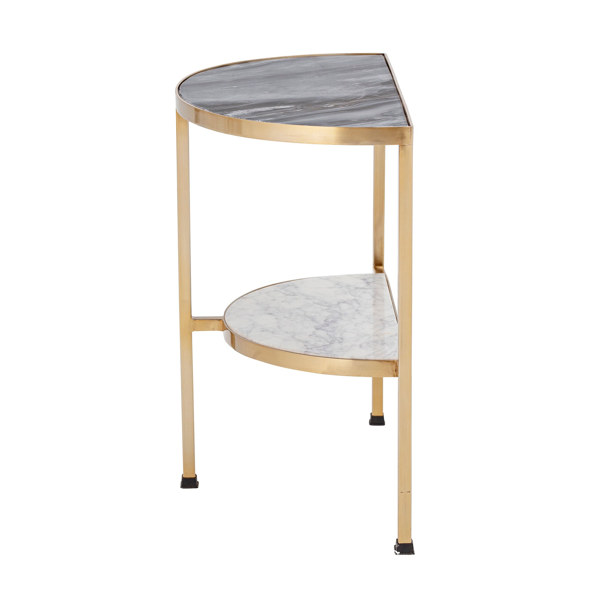 Bloomingville Clint Side Table, Grey, Marble