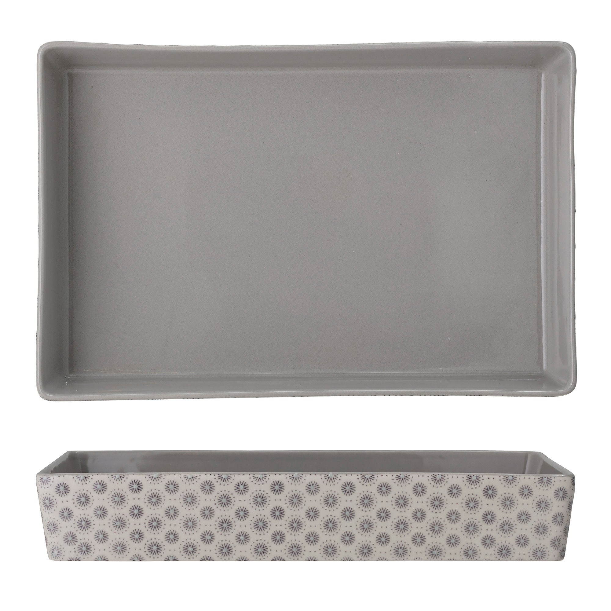 Bloomingville Elsa Oven Dish , Grey, Stoneware