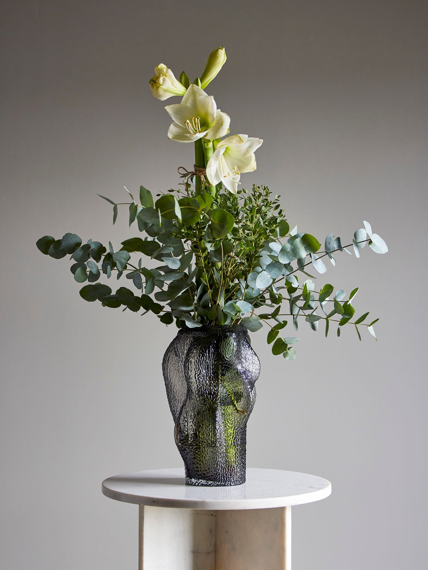 Bloomingville Khalid Vase, Grey, Glass