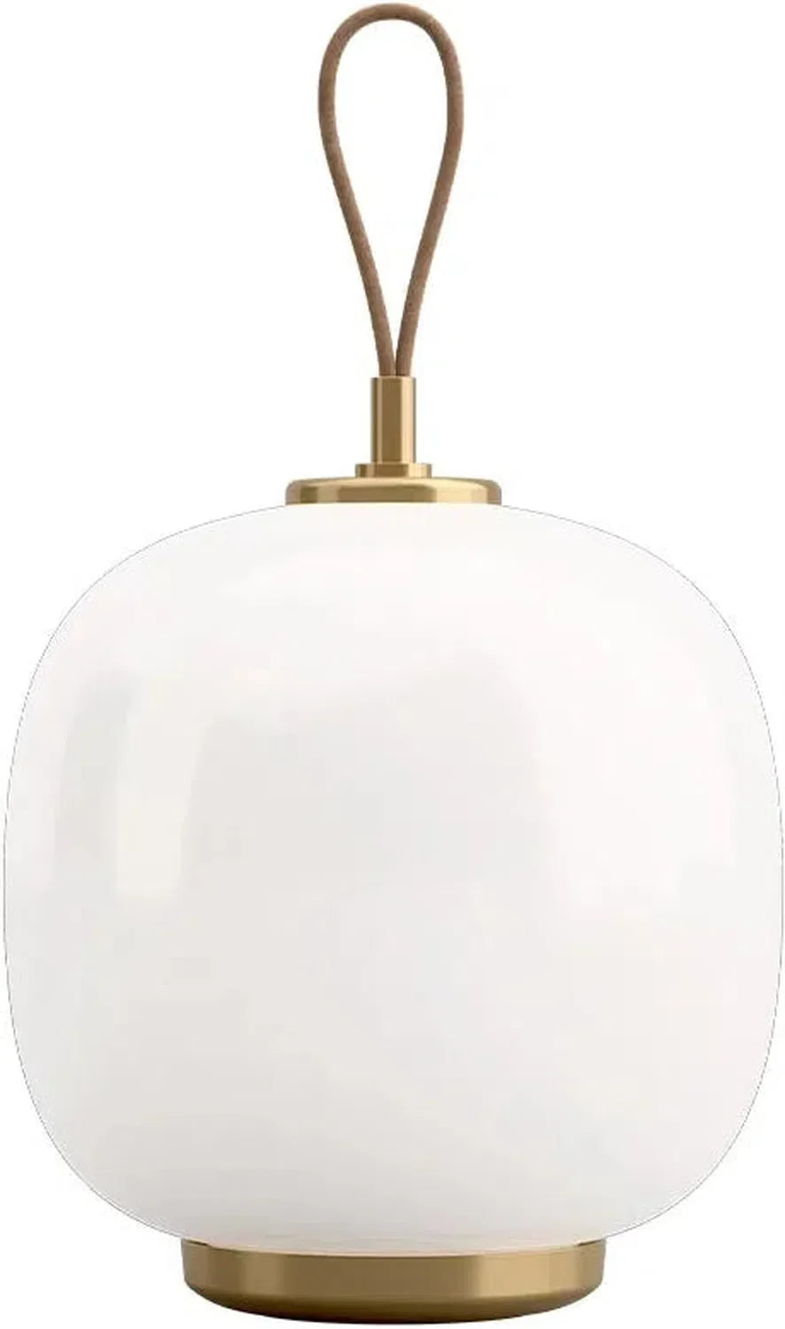 Louis Poulsen Vl45 Radiohus Portable Table Lamp, Glossy White Opal