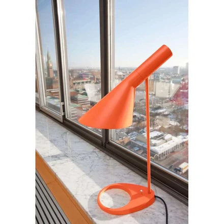 Louis Poulsen Aj Table Lamp, Eletric Orange