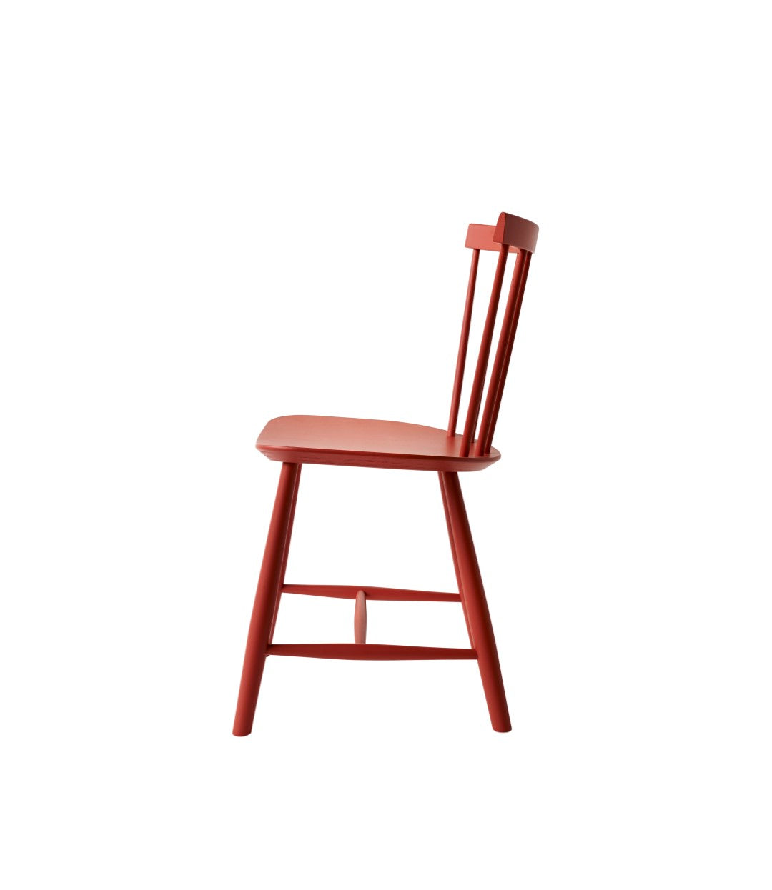 FDB Møbler Poul M. Volther J46 Chair Nordic Swan Ecolabel Beech, Coral Red