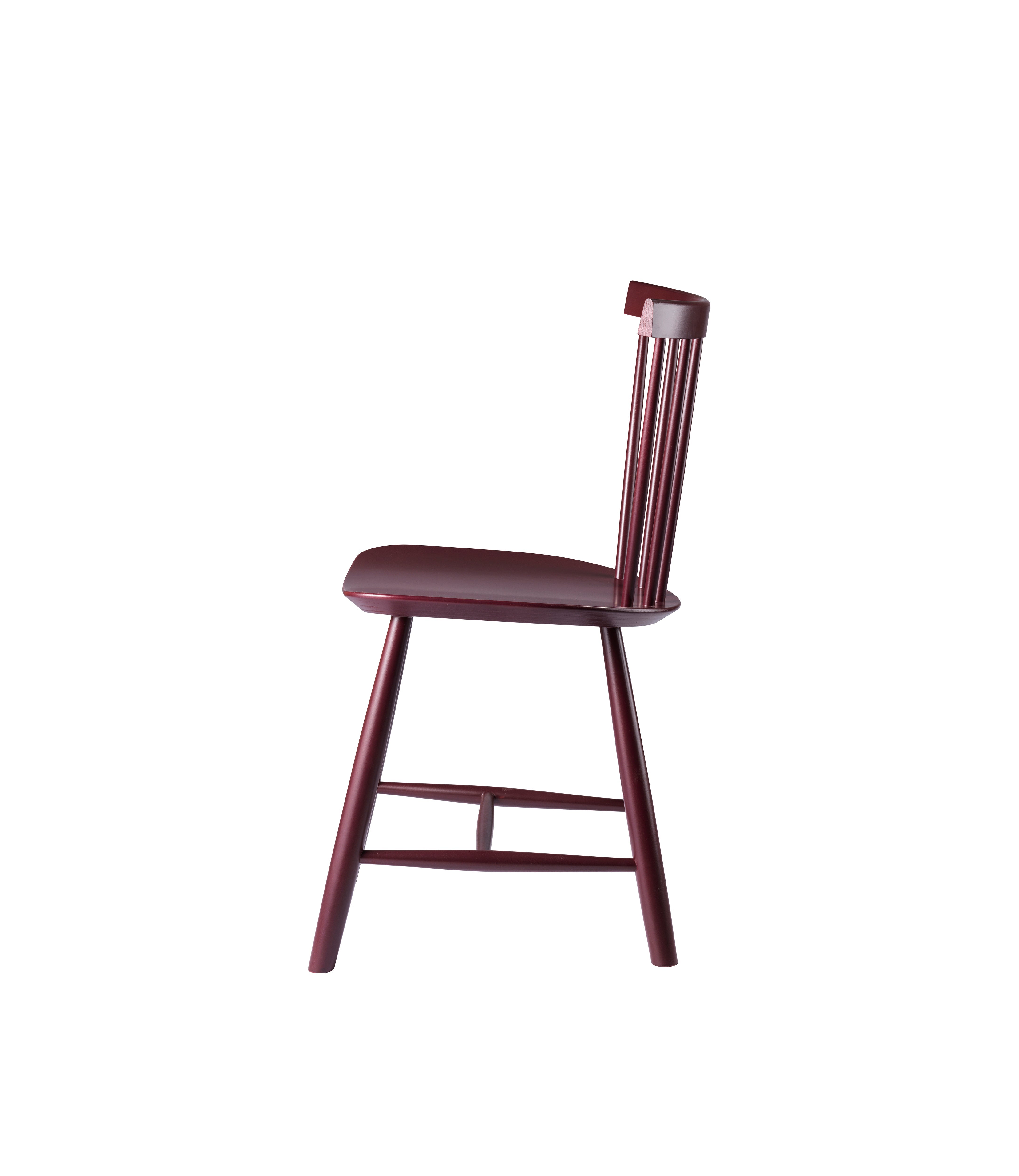 FDB Møbler Poul M. Volther J46 Chair Nordic Swan Ecolabel Beech, Black Red