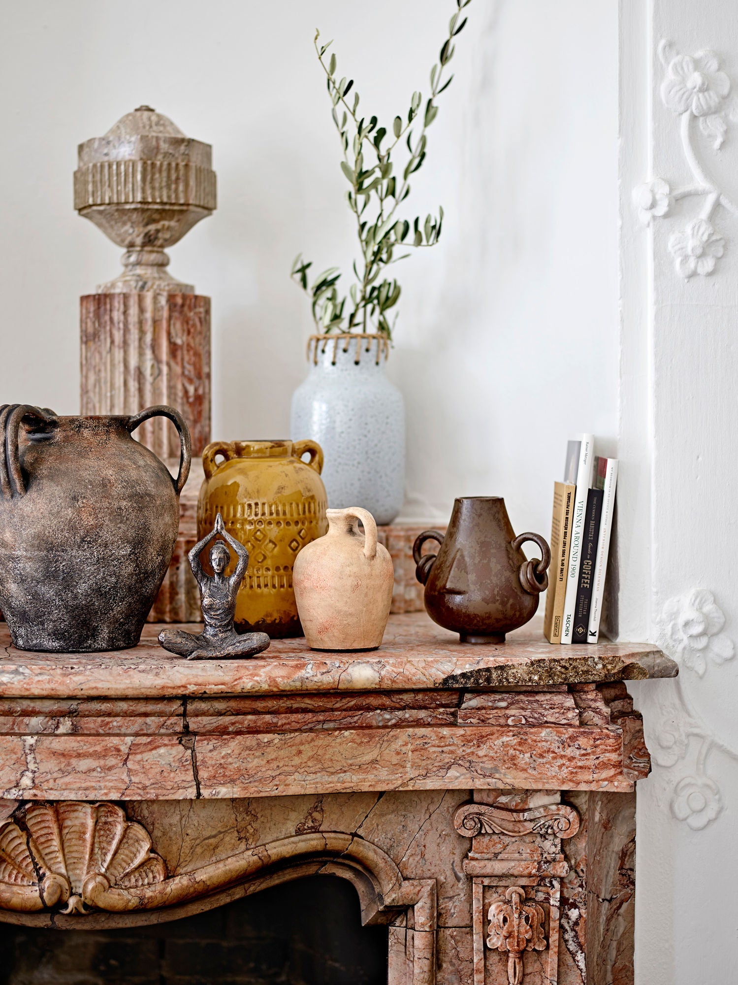 Bloomingville Janel Vase, Grey, Ceramic