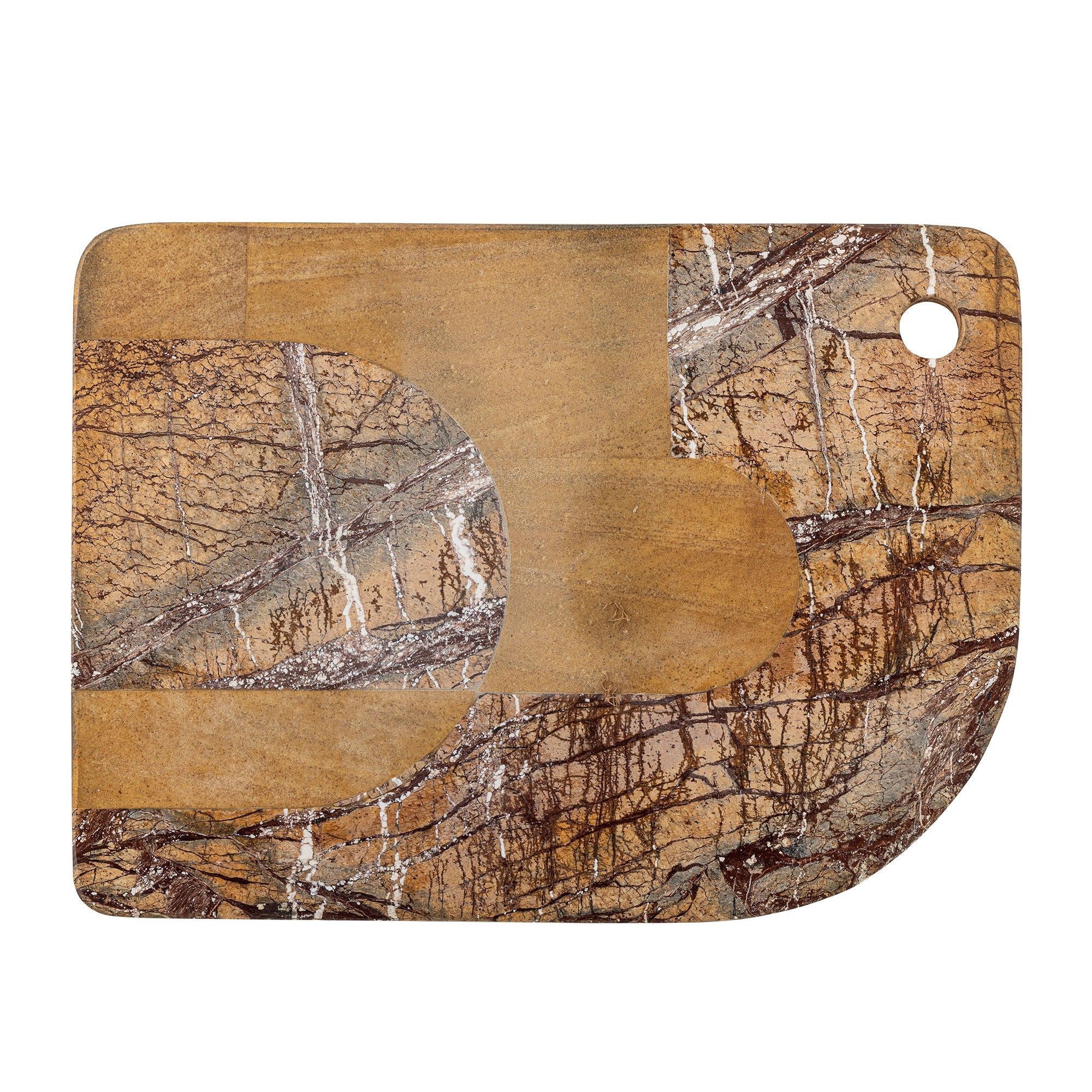 Bloomingville Abrianna Cutting Board, Brown, Marble
