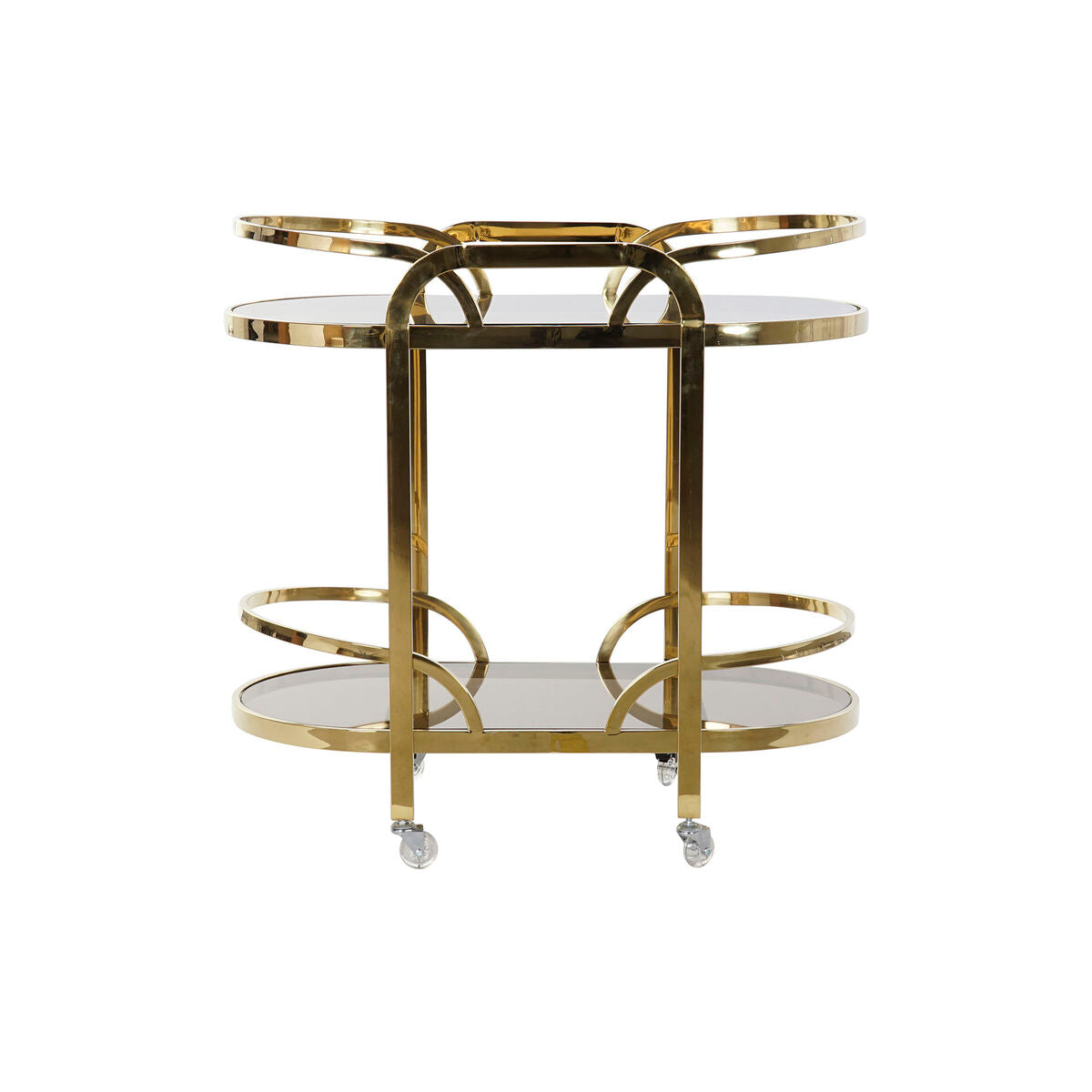 Multi-purpose Cart DKD Home Decor Crystal Golden Steel (85 x 46.5 x