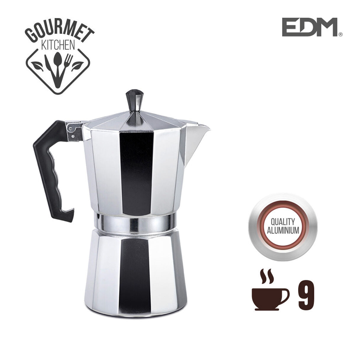 Coffee-maker EDM   Aluminium 9 Cups (Coffee-maker)