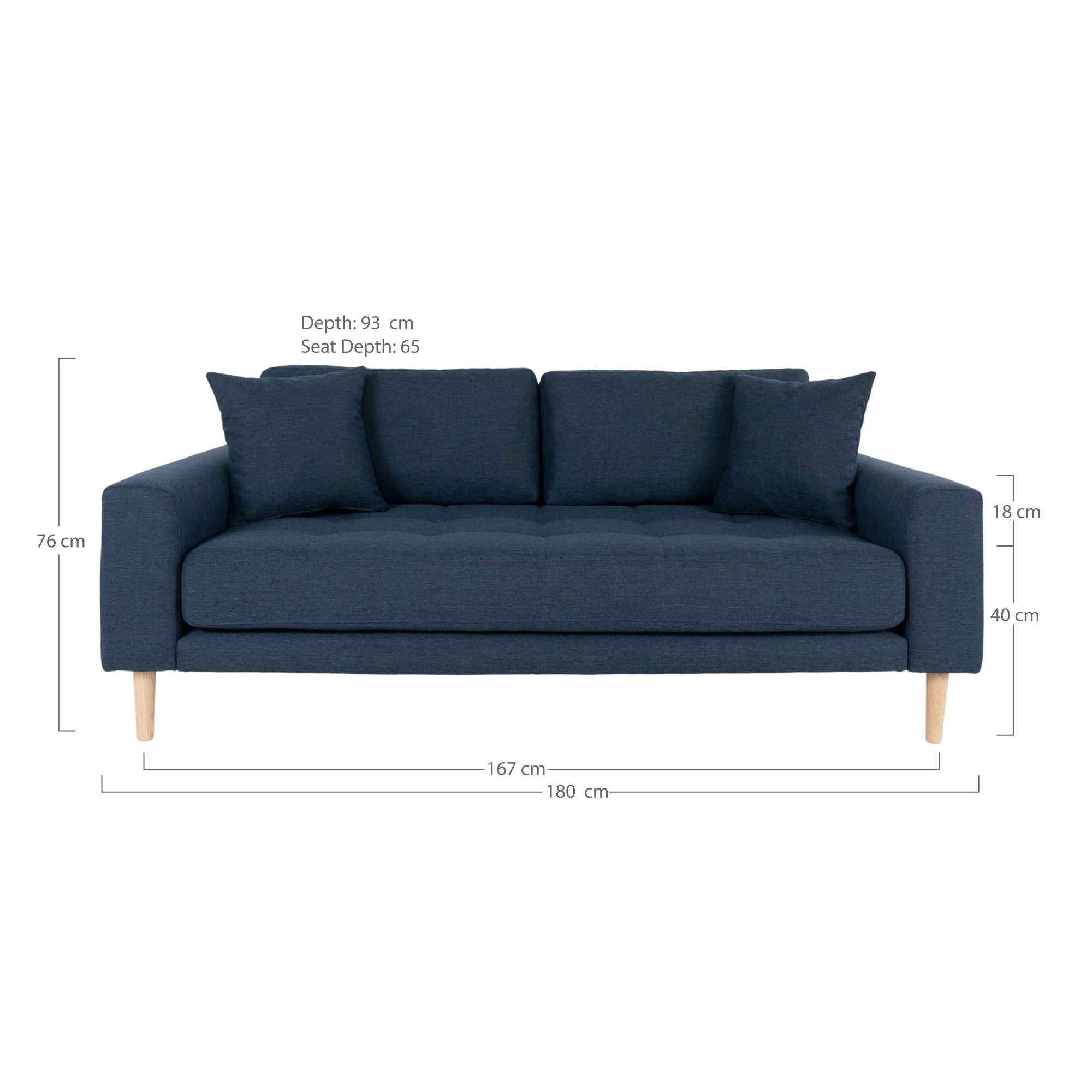 House Nordic Lido 2,5 Seater Sofa