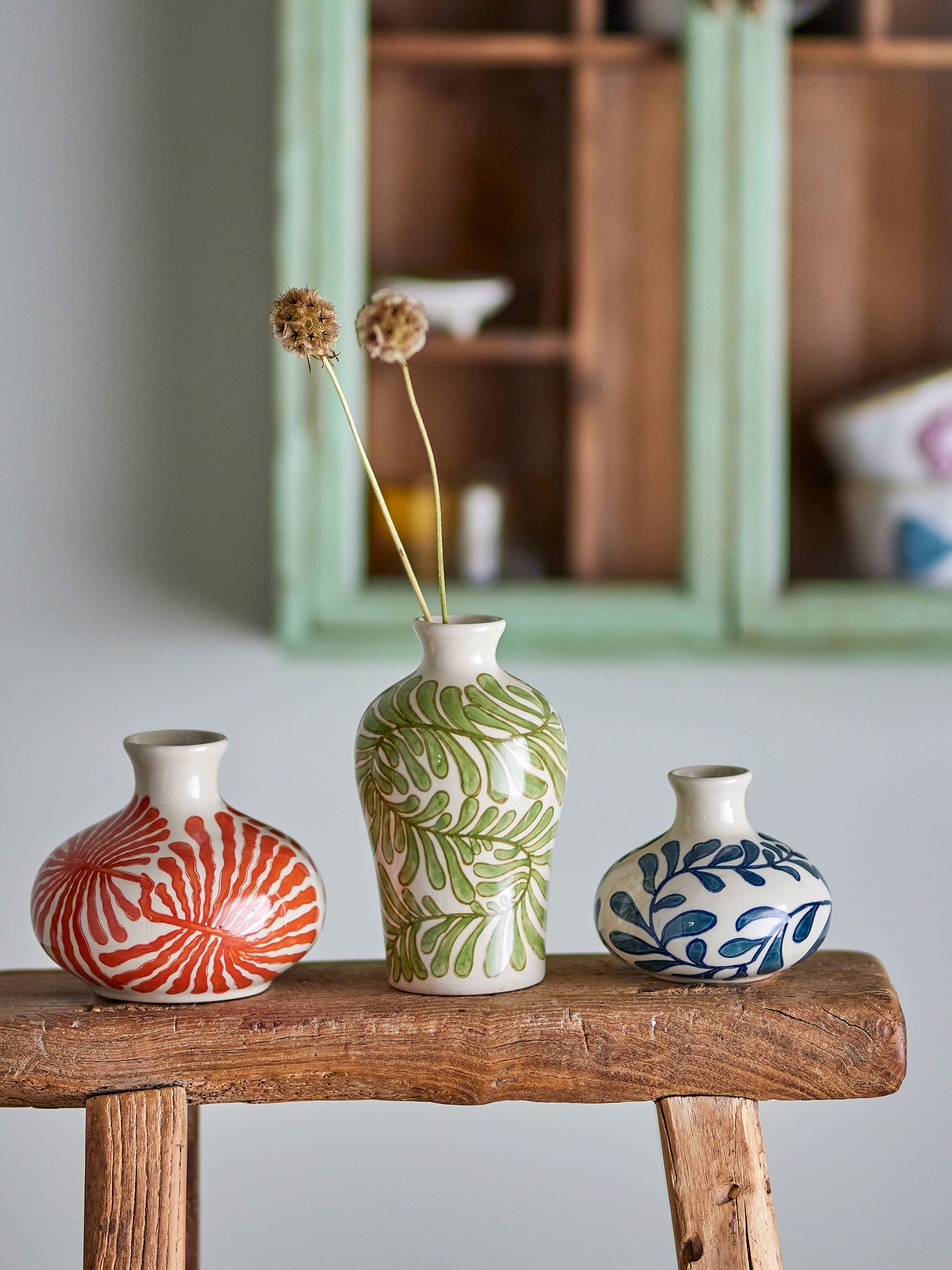 Creative Collection Fauni Vase, Green, Stoneware