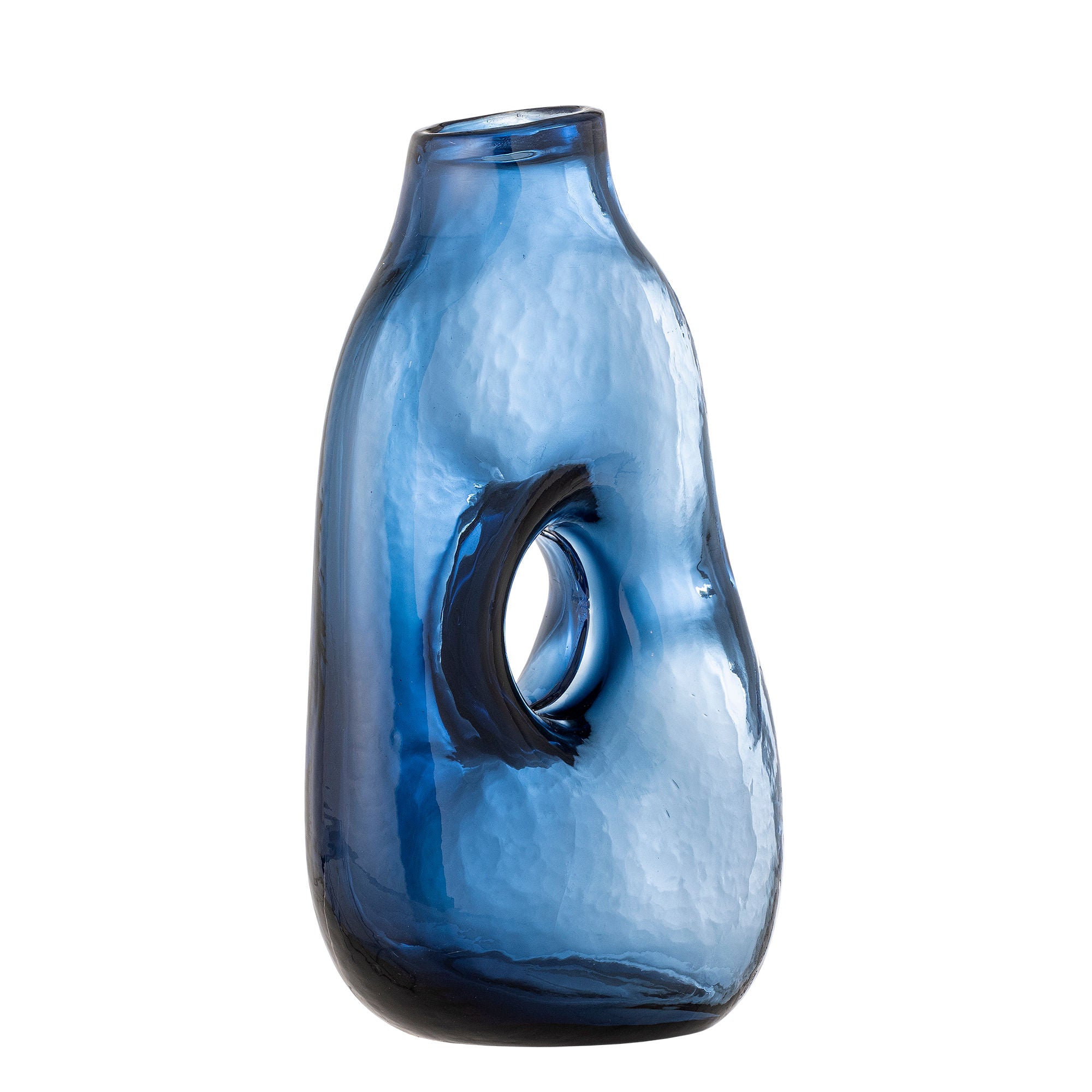 Bloomingville Harri Vase, Blue, Glass