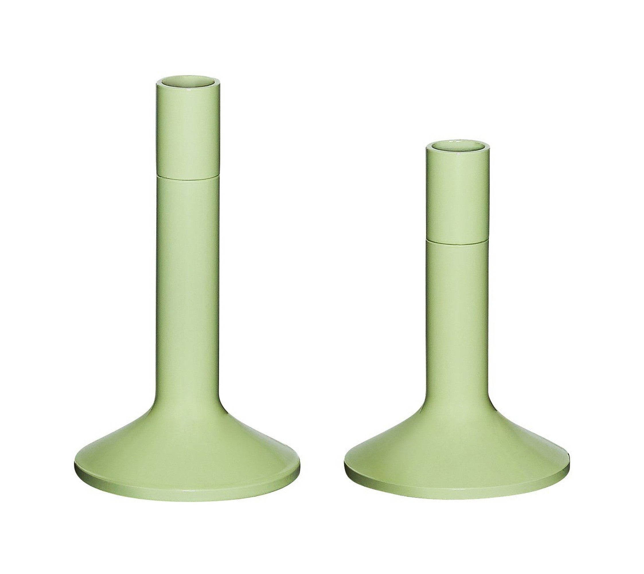 Hübsch Kindred Candle Holder, Light Green