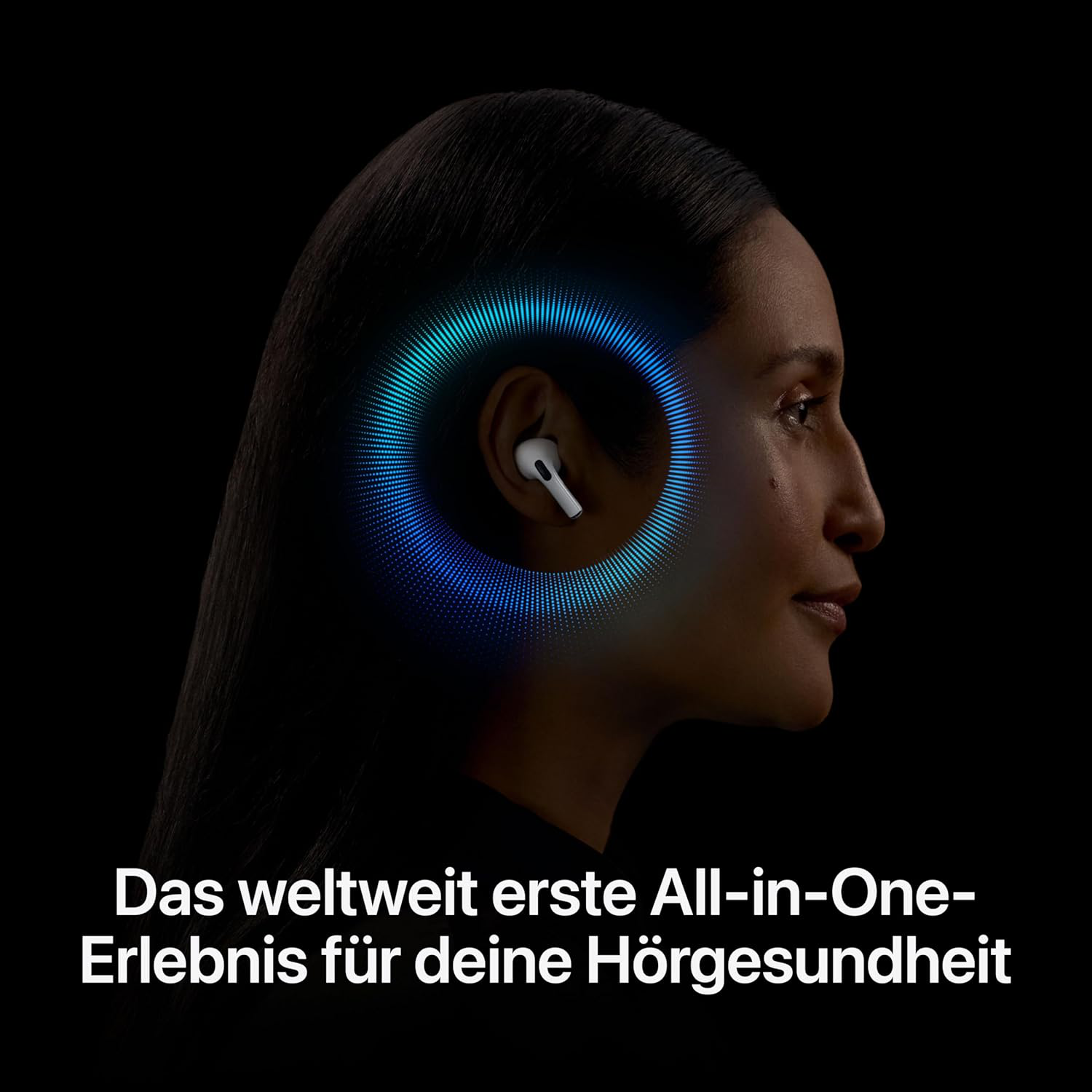 Apple AirPods Pro 2 Trådløse In-ear Hodetelefoner, Bluetooth Hodetelefoner, Aktiv Støyreduksjon, Hørselshjelpefunksjon, Transparensmodus, Personlig 3D-lyd, Hi-Fi Lyd, H2 Chip, Lading via USB-C 