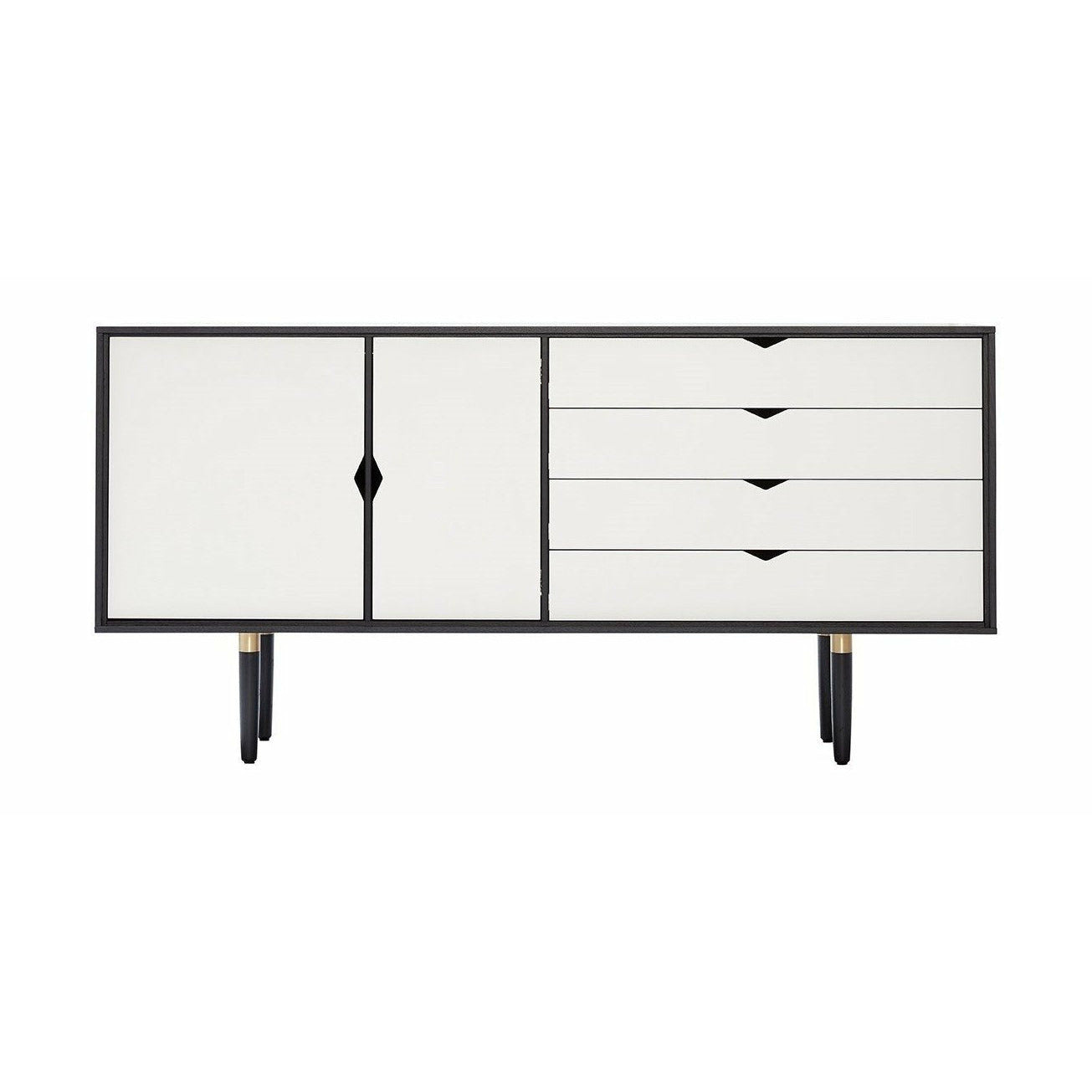 Andersen Furniture S6 Sideboard Sort, Hvid Front