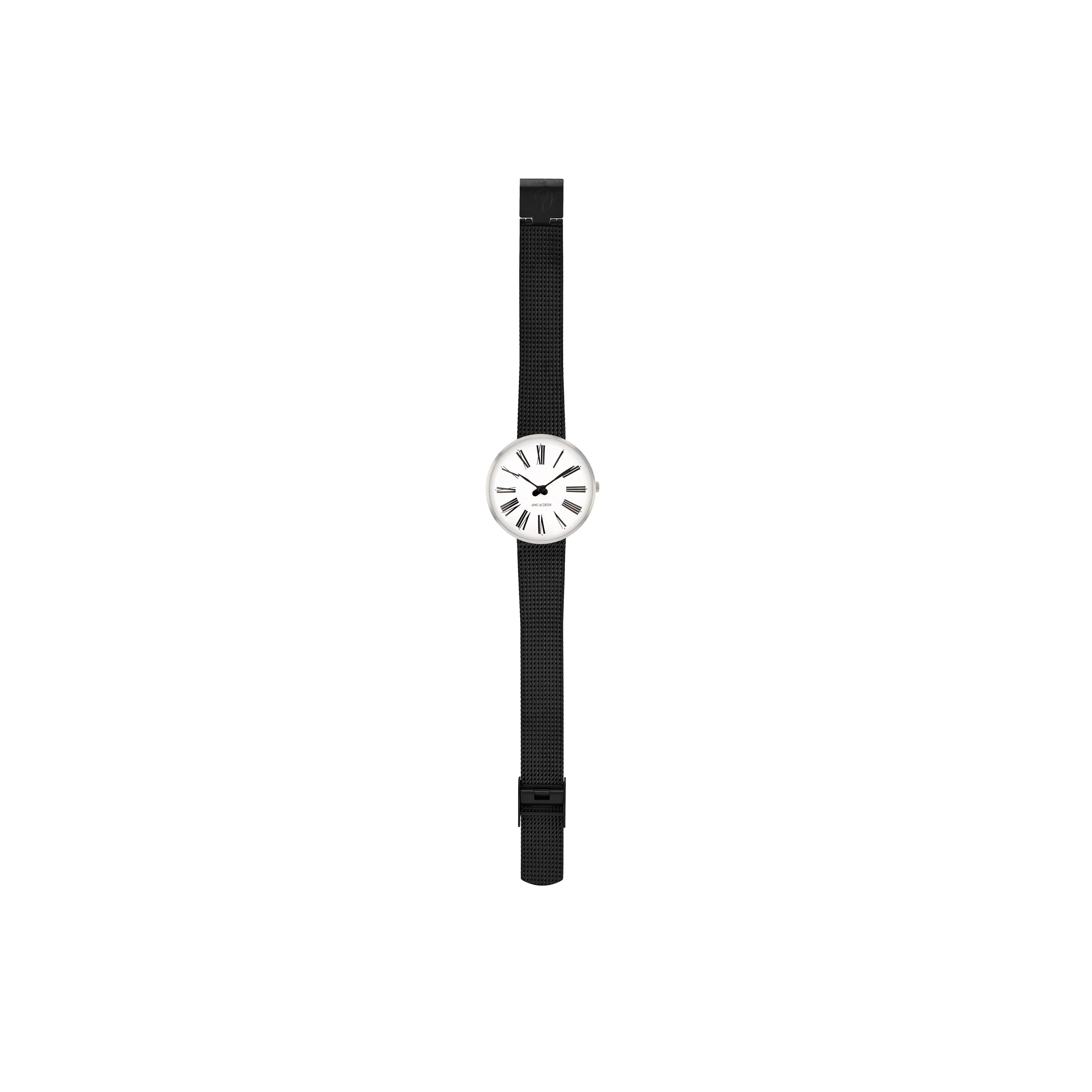 Arne Jacobsen Roman armbånd Watch Ø30, Black Mesh