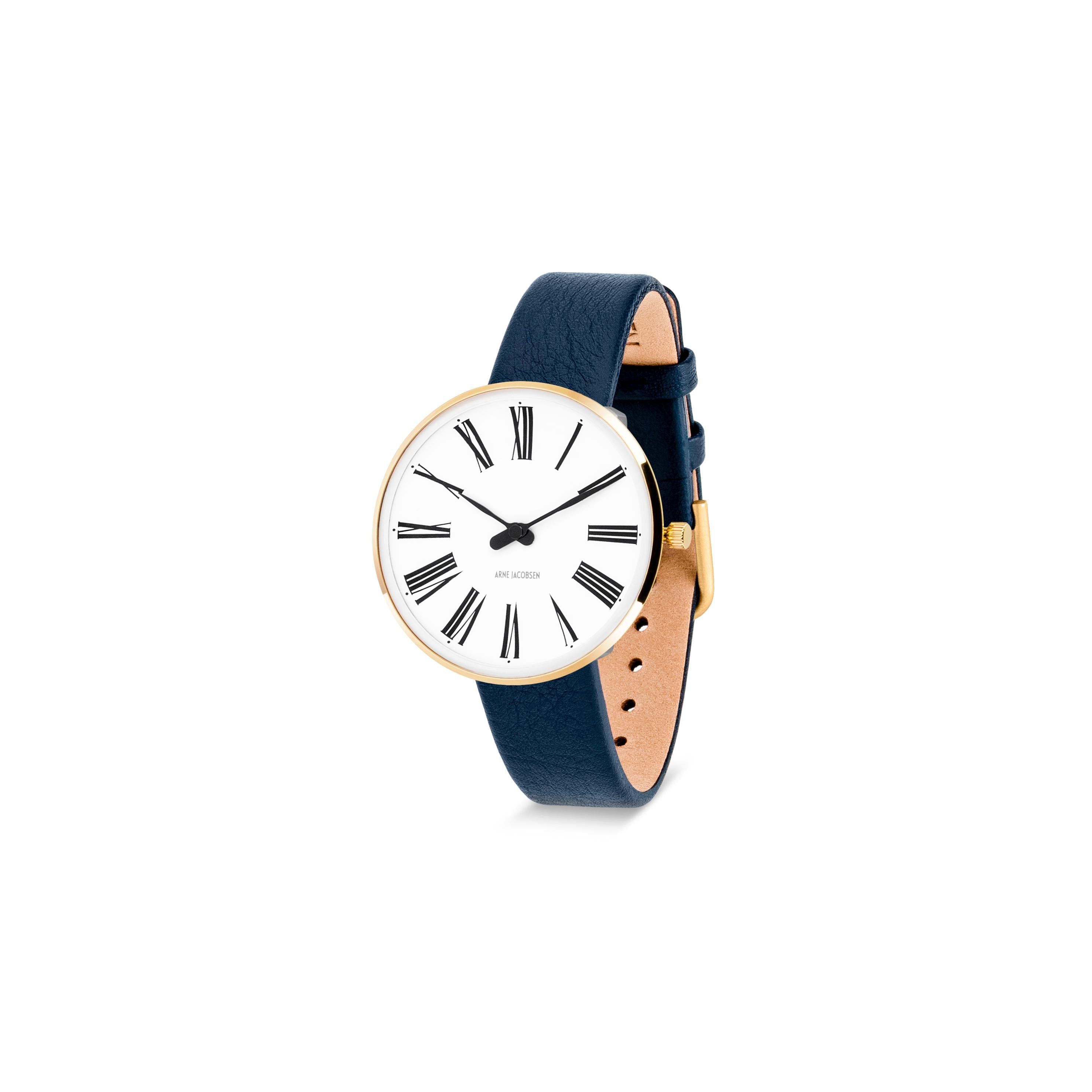 Arne Jacobsen Roman IPG Wristwatch Ø34, blå stropp