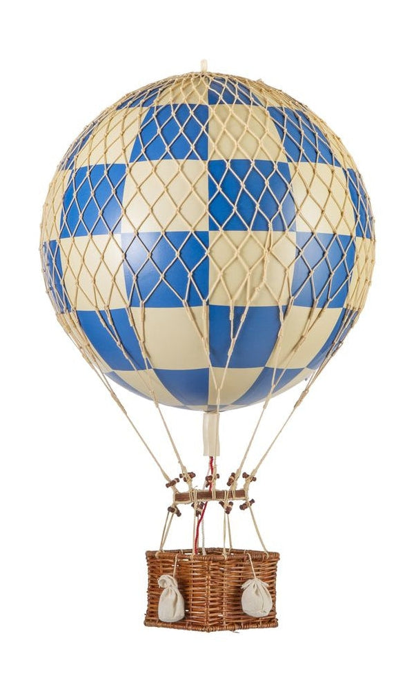 Authentic Models Royal Aero Luftballon, Check Blå, Ø 32 cm