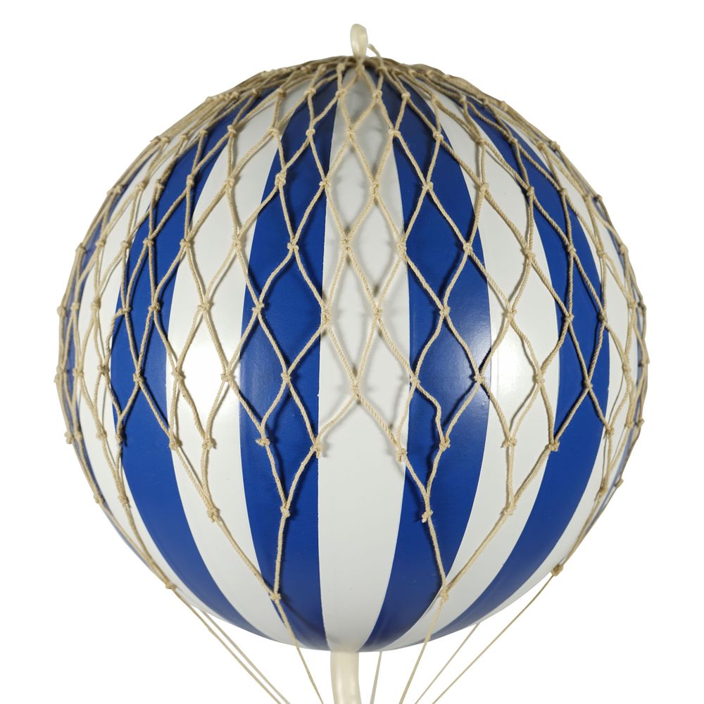 Authentic Models Travels Light Luftballon, Blå/Hvid, Ø 18 cm
