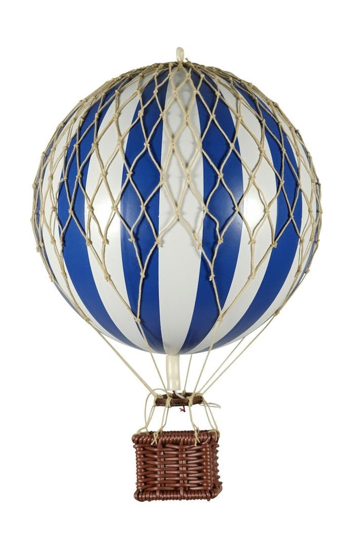 Authentic Models Travels Light Luftballon, Blå/Hvid, Ø 18 cm