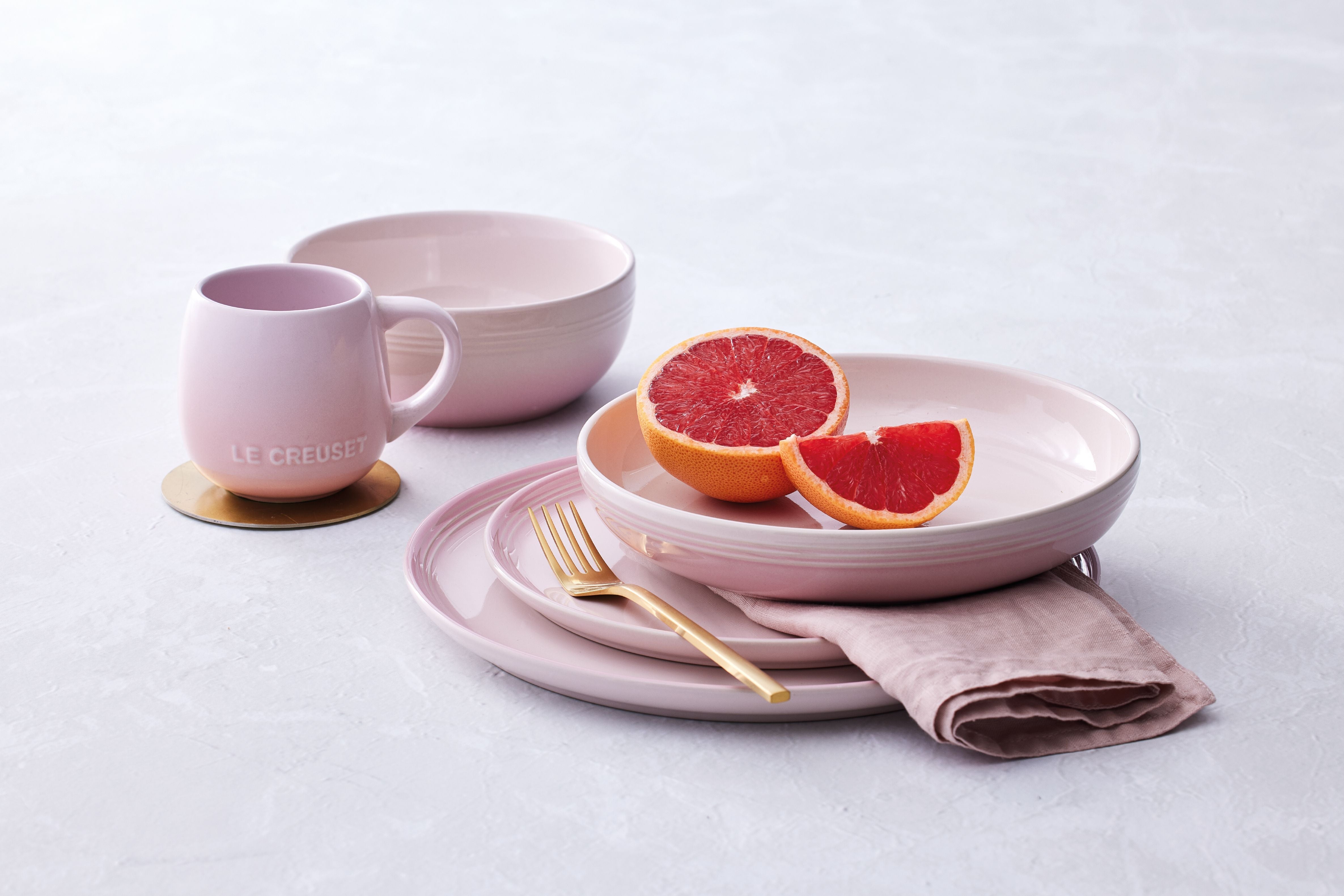Le creuset coupe middagsplade, shell pink