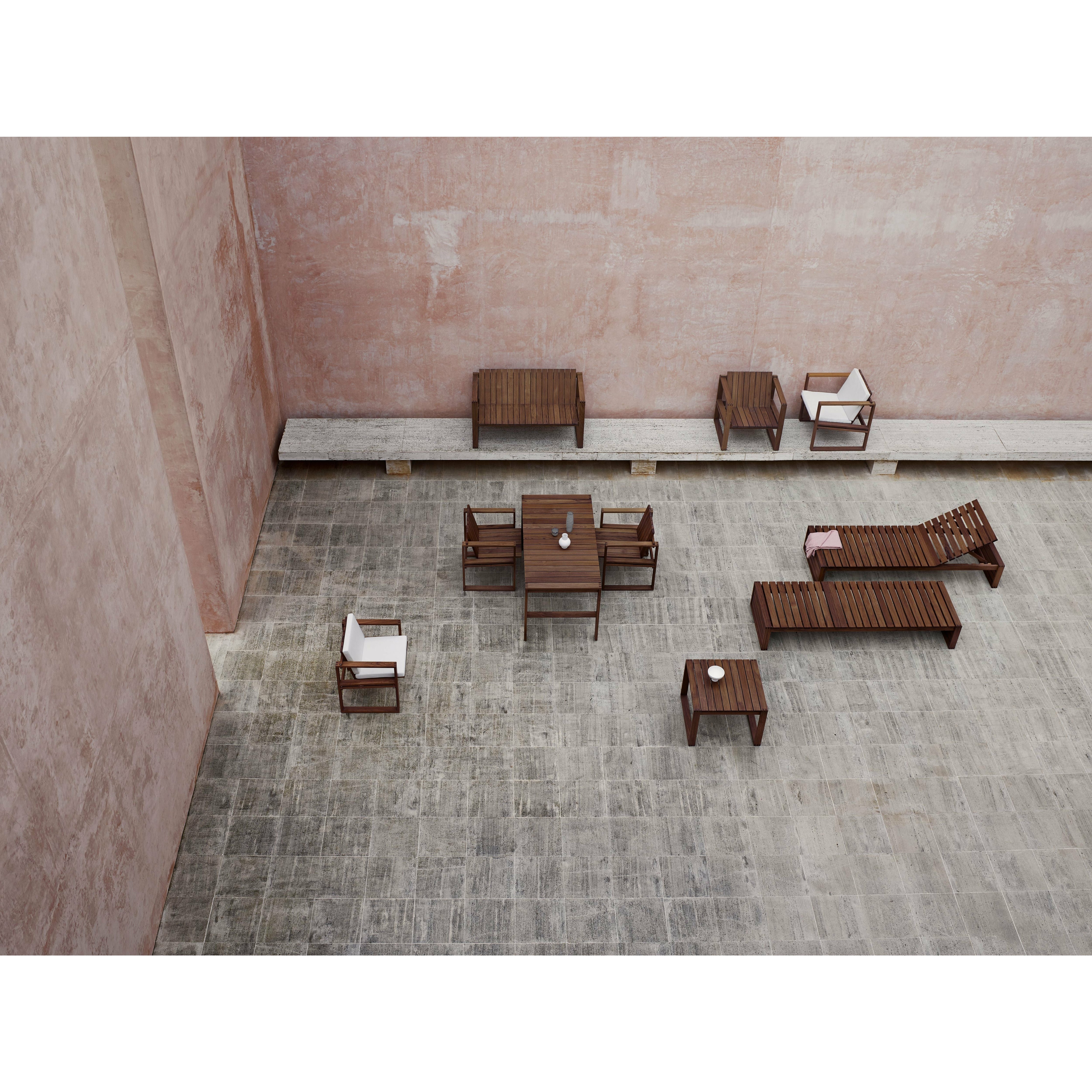 Carl Hansen BK12 Lounge Sofa Indoor/Outdoor, Ubehandlet Teak