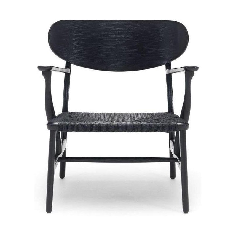 Carl Hansen CH22 Lounge Chair Black Oak, Black