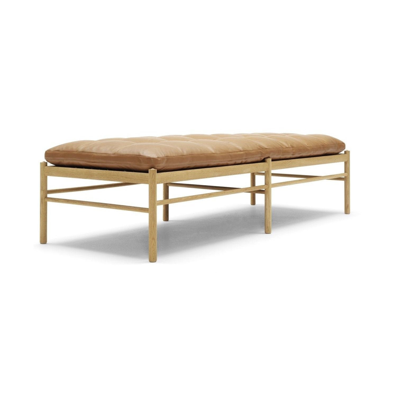 Carl Hansen OW150 Daybed Oiled Oak, Golden Brown Leather