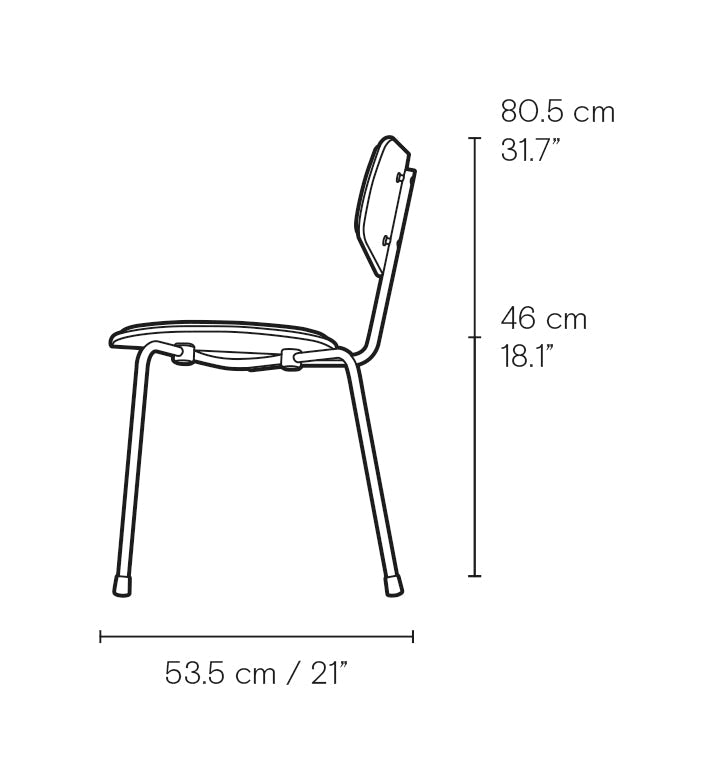 Carl Hansen VLA26P Vega Stol, Eg Lakeret/Mood 01104