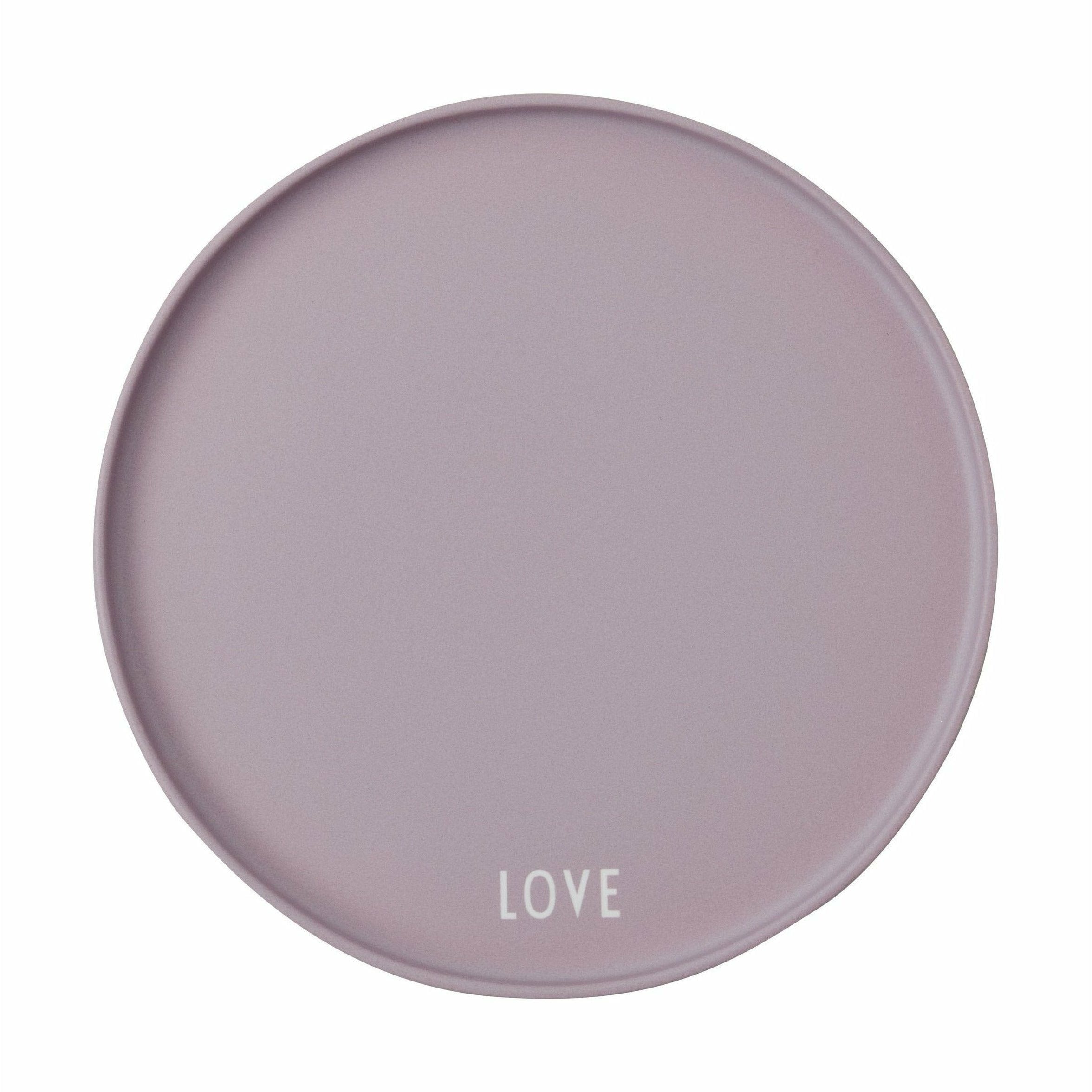 Design Letters Favorittallerken Love, Lavender