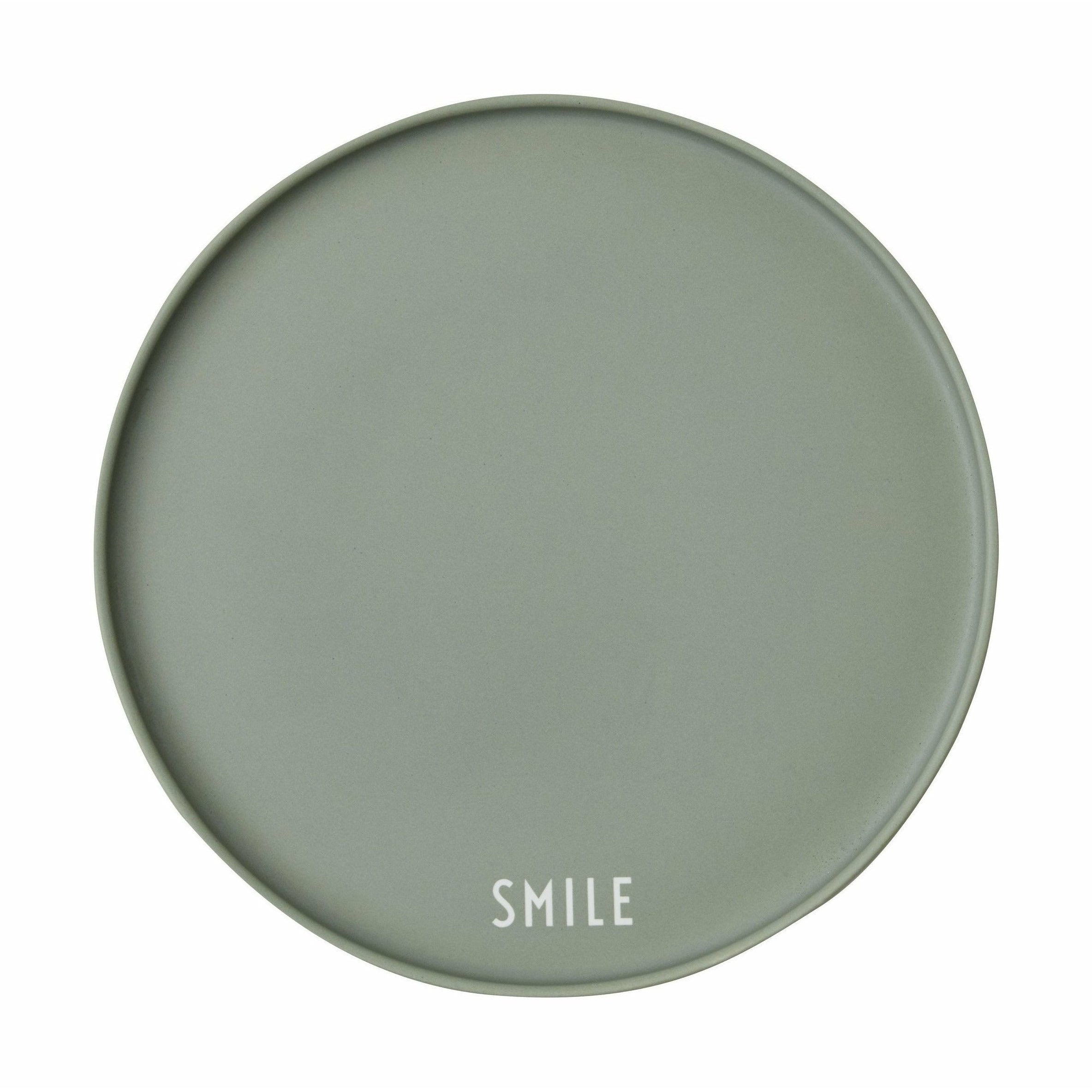 Design Letters Favorittallerken Smile, Grøn