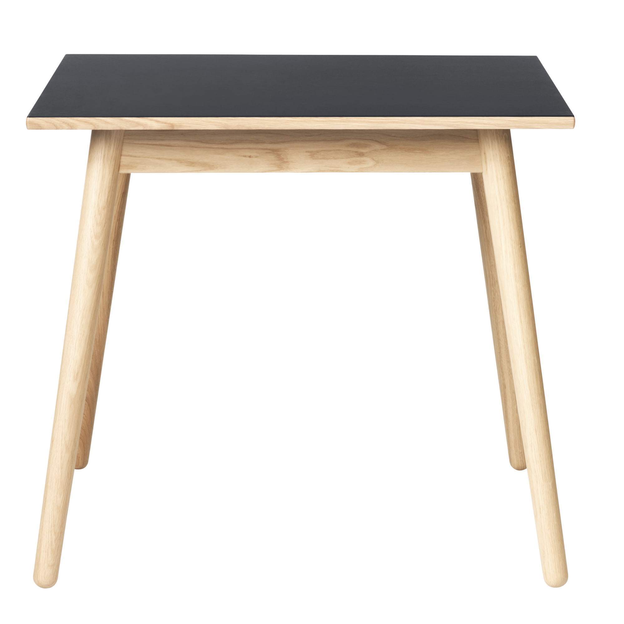 FDB Møbler C35A Spisebord Eg/Mørkegrå Linoleum, 82cm