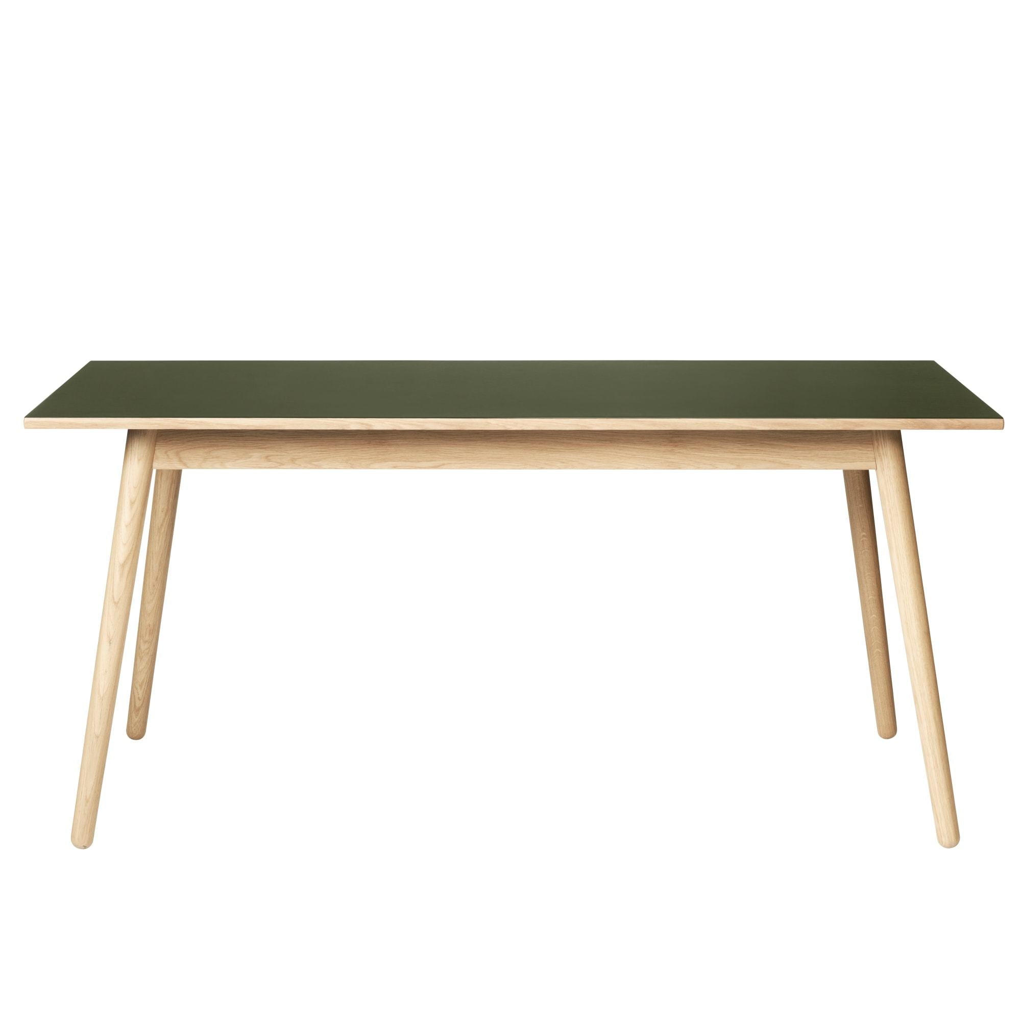FDB Møbler C35B Spisebord Eg/Oliven Linoleum, 160cm