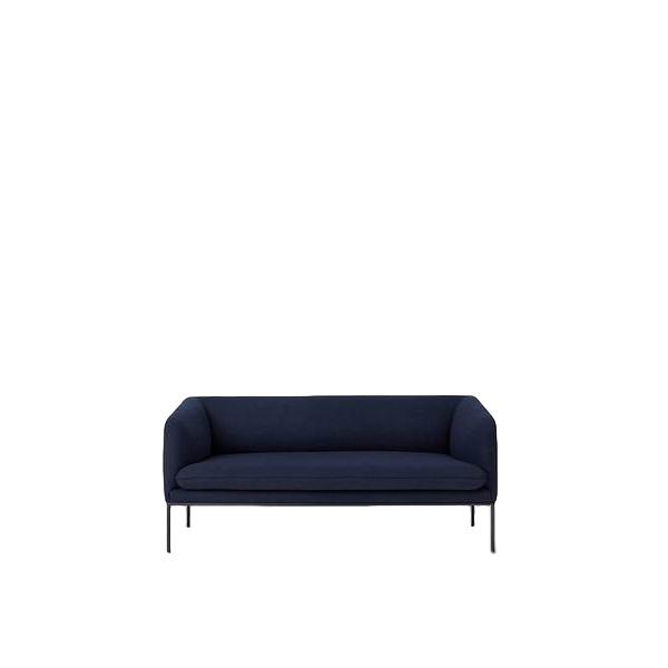 Ferm Living Bli sofa 2 ull, solid blå