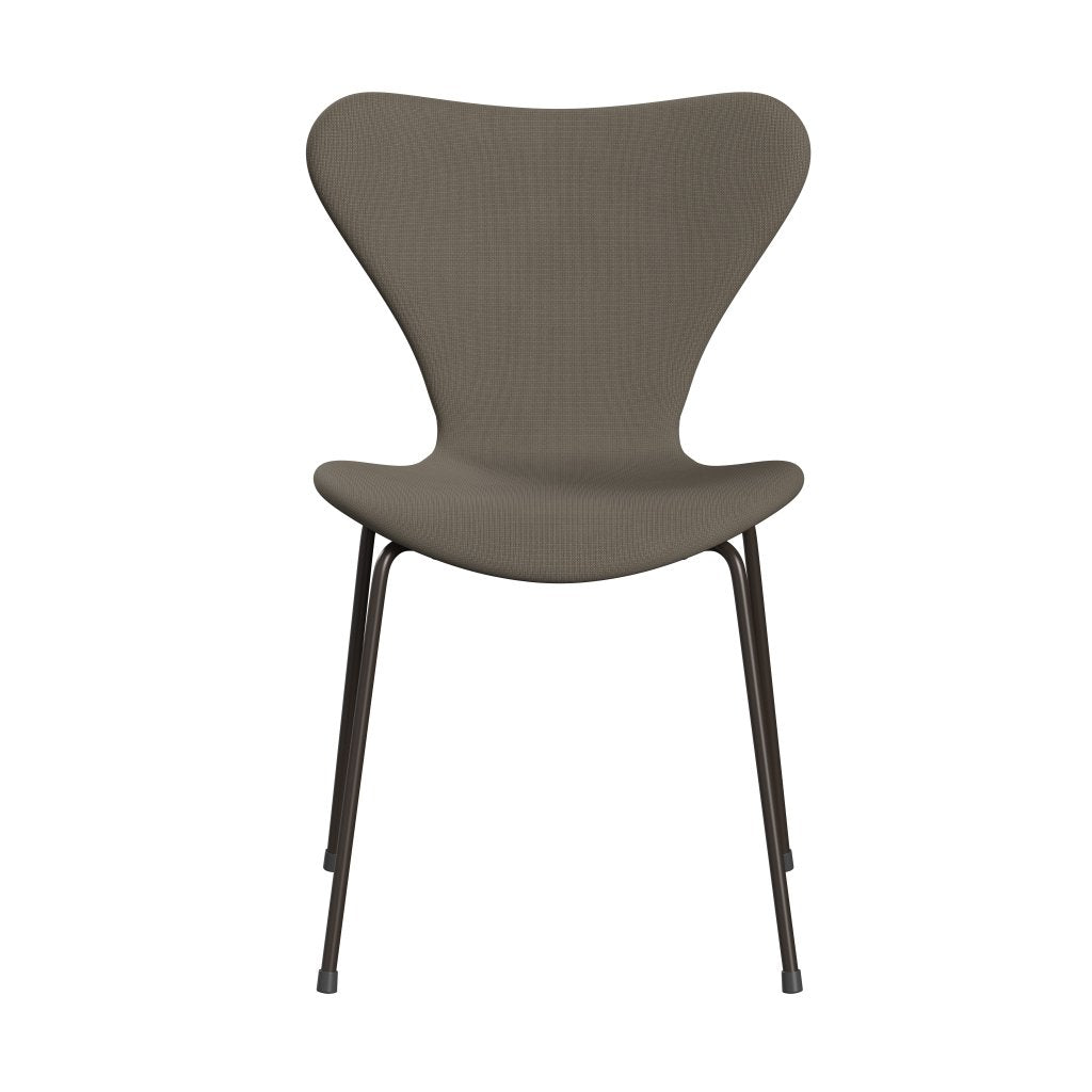 Fritz Hansen 3107 Stol Fuldpolstret, Brown Bronze/Fame Beige (F61003)