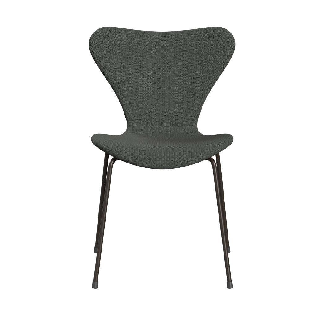 Fritz Hansen 3107 Stol Fuldpolstret, Brown Bronze/Fiord Brown/Grey