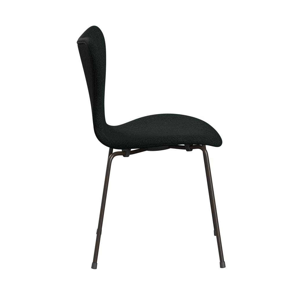 Fritz Hansen 3107 Stol Fuldpolstret, Brown Bronze/Remix Sort (Rem183)