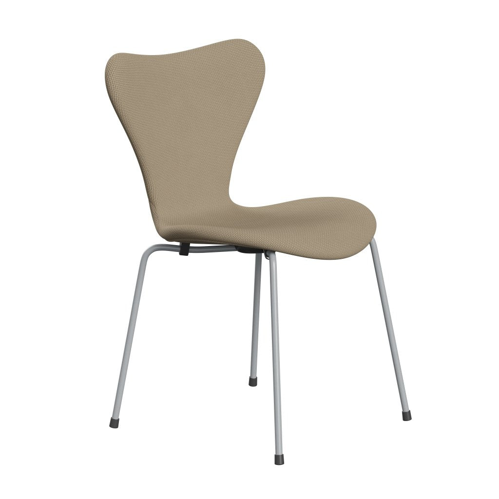 Fritz Hansen 3107 Stol Fuldpolstret, Silver Grey/Diablo Hessian