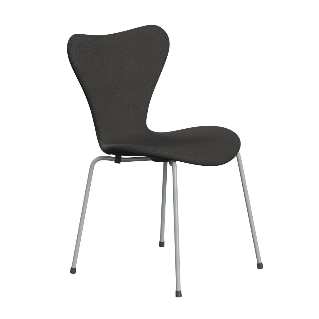 Fritz Hansen 3107 Stol Fuldpolstret, Silver Grey/Fame Brun (F61060)