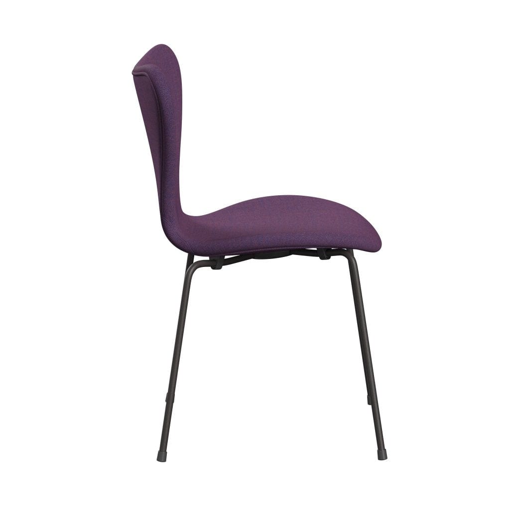 Fritz Hansen 3107 Stol Fuldpolstret, Warm Graphite/Remix Lilla