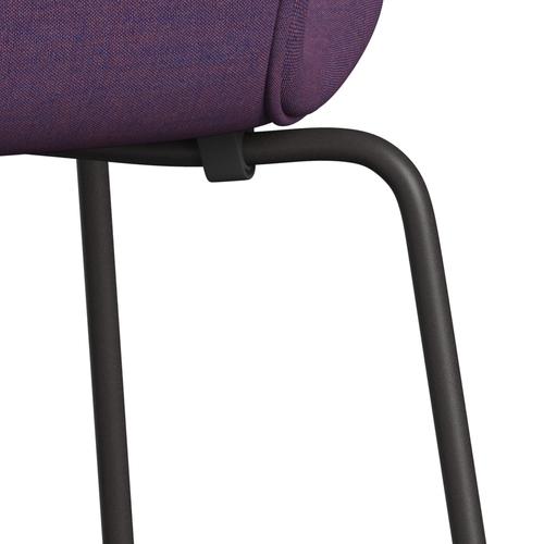 Fritz Hansen 3107 Stol Fuldpolstret, Warm Graphite/Remix Lilla