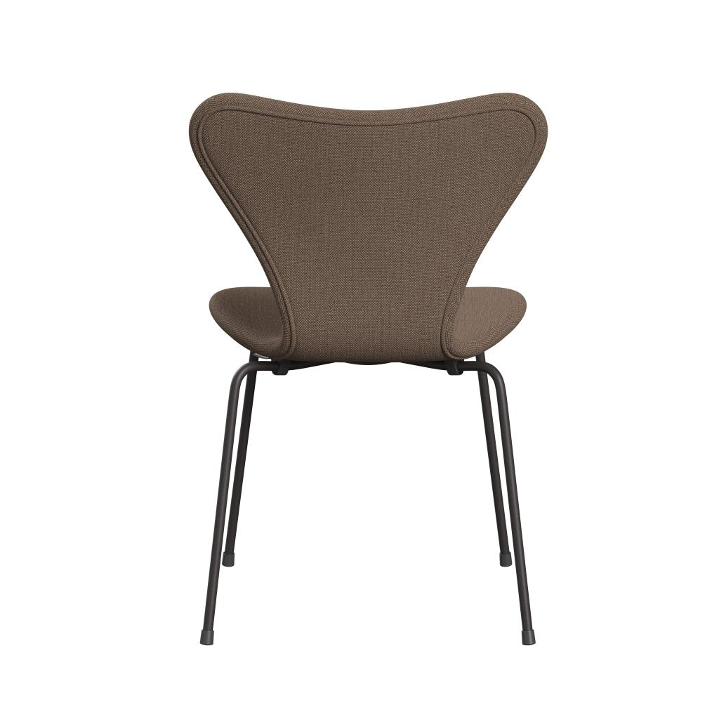 Fritz Hansen 3107 Stol Fuldpolstret, Warm Graphite/Sunniva 2 Chocolate/Tan