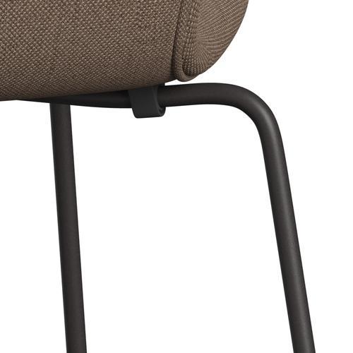 Fritz Hansen 3107 Stol Fuldpolstret, Warm Graphite/Sunniva 2 Chocolate/Tan