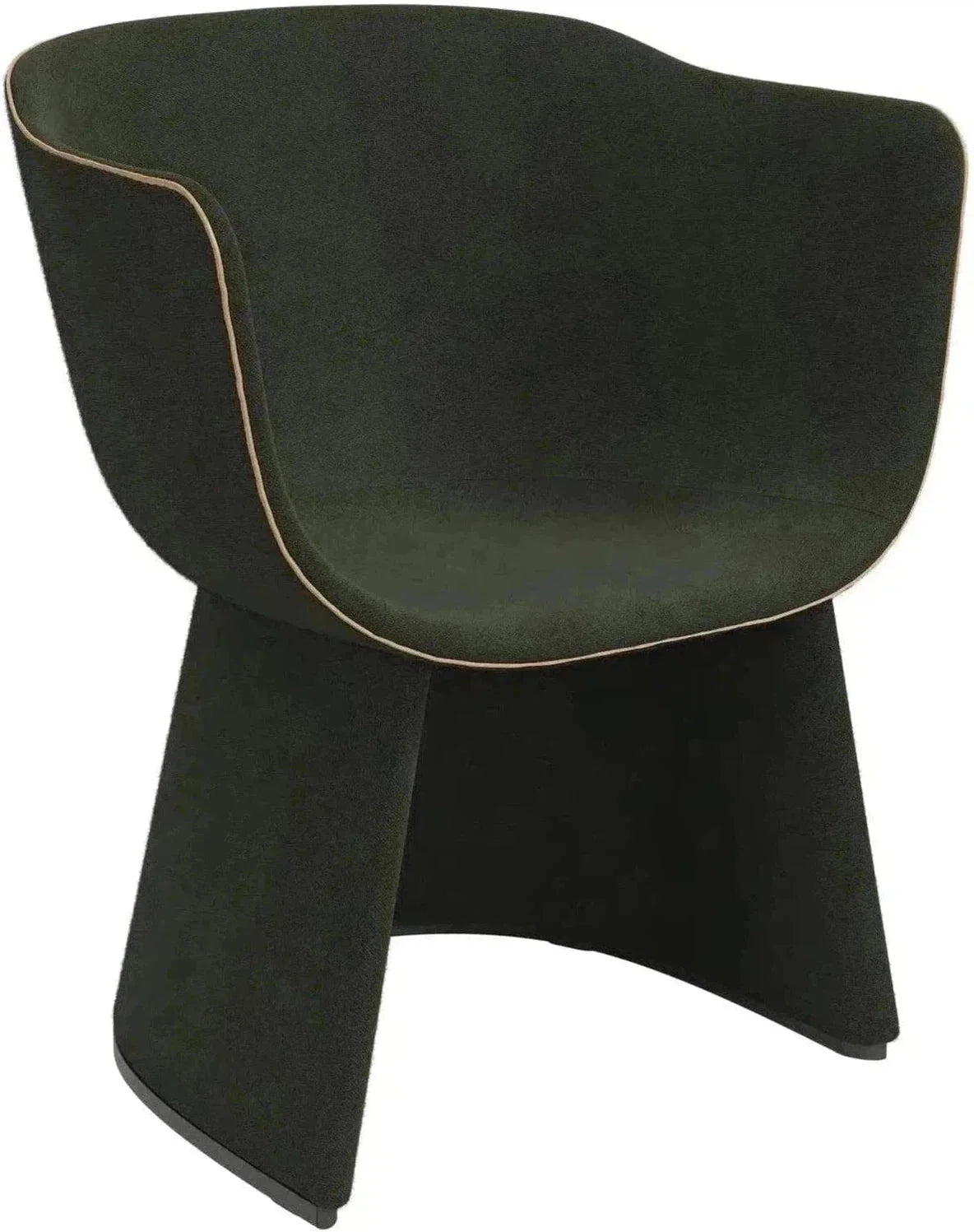 Fritz Hansen Monolit Cm231 Lounge Chair, Moss Green/Moss Green