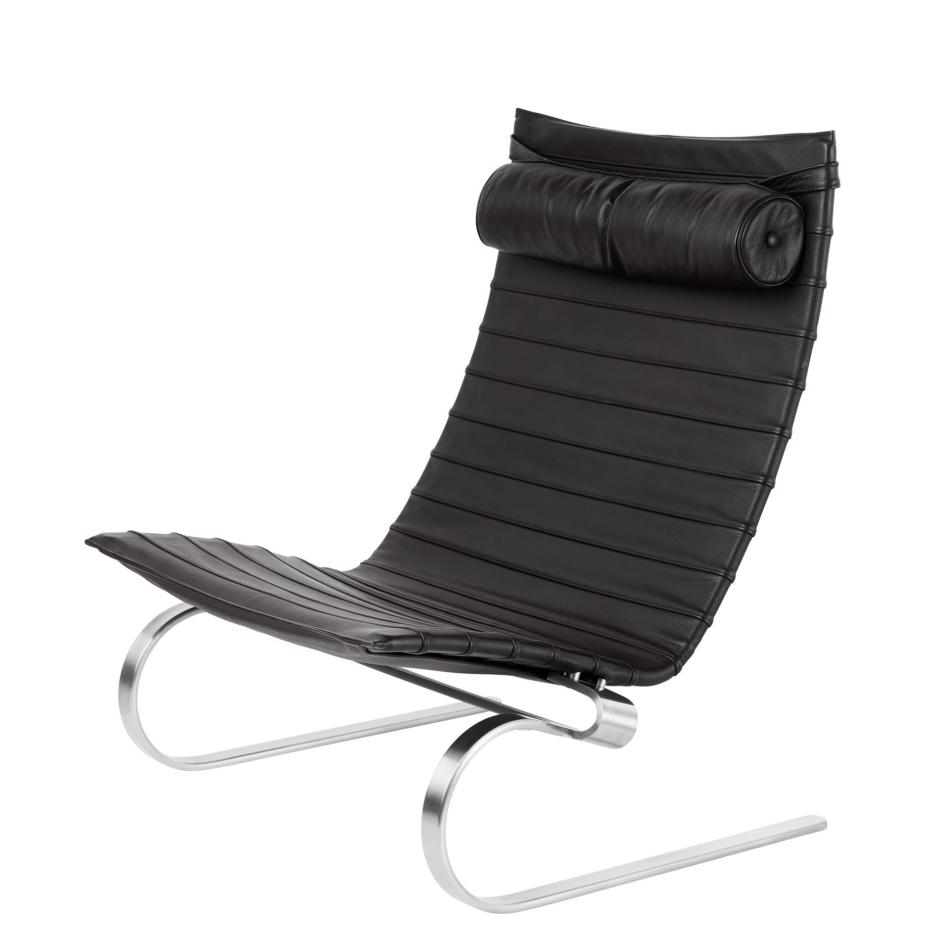 Fritz Hansen PK20 Lounge stol skinn, klassisk mørkebrun