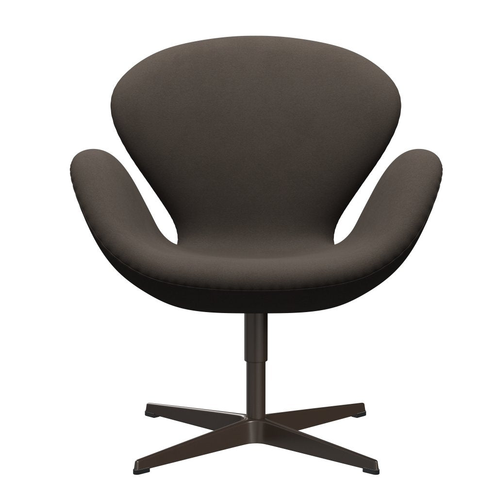 Fritz Hansen Svanenstol, Brown Bronze/Comfort Grå (61014)