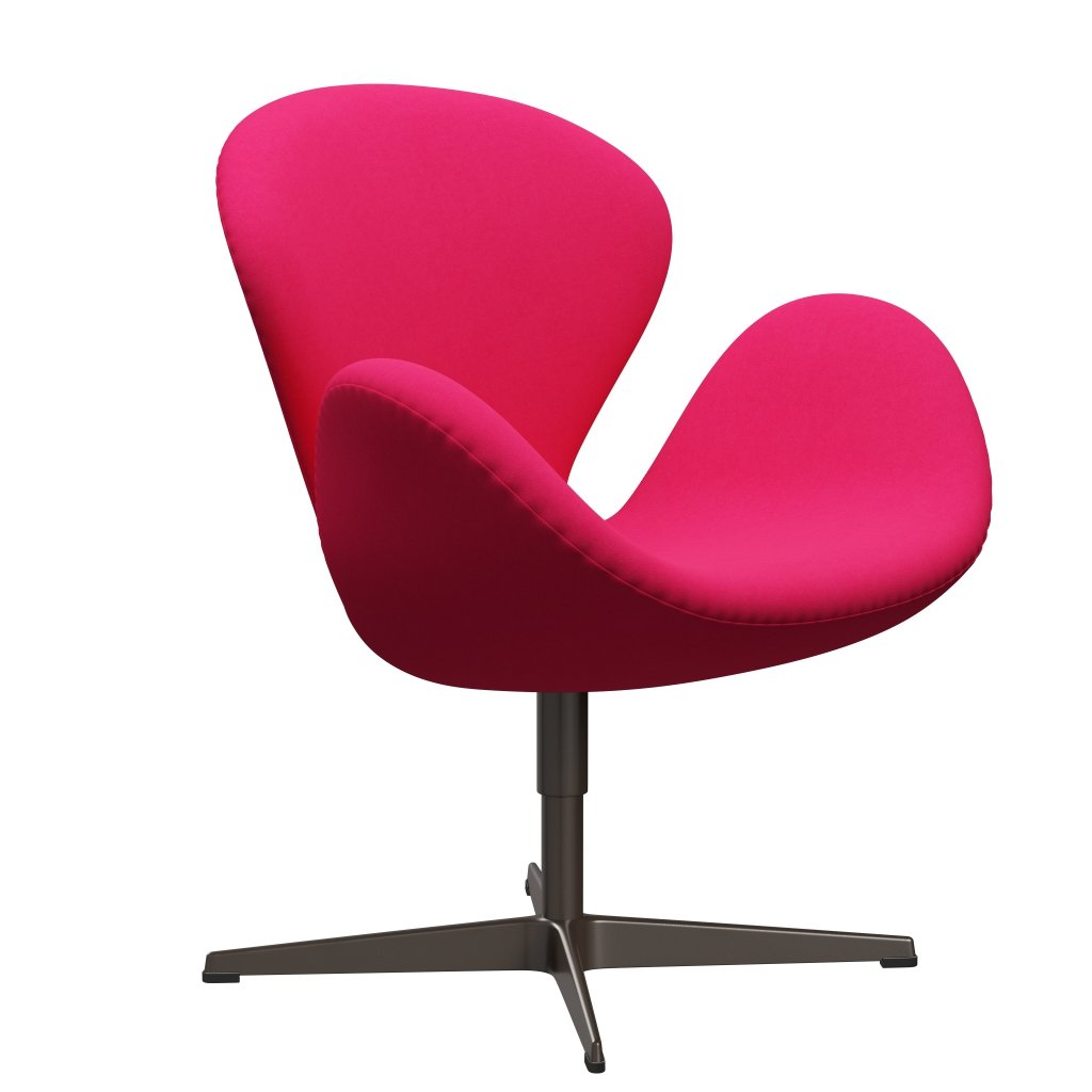 Fritz Hansen Svanenstol, Brown Bronze/Comfort Pink