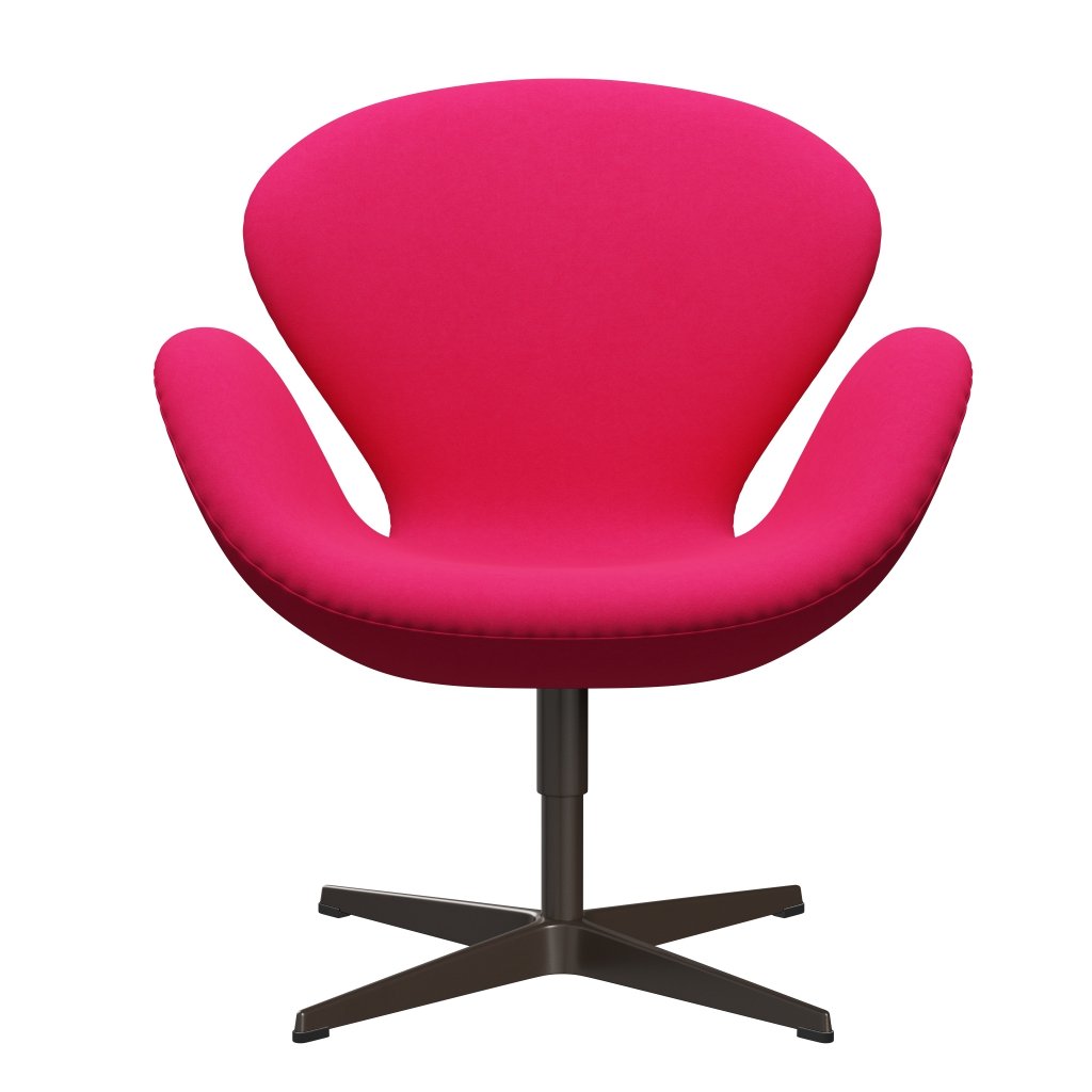 Fritz Hansen Svanenstol, Brown Bronze/Comfort Pink