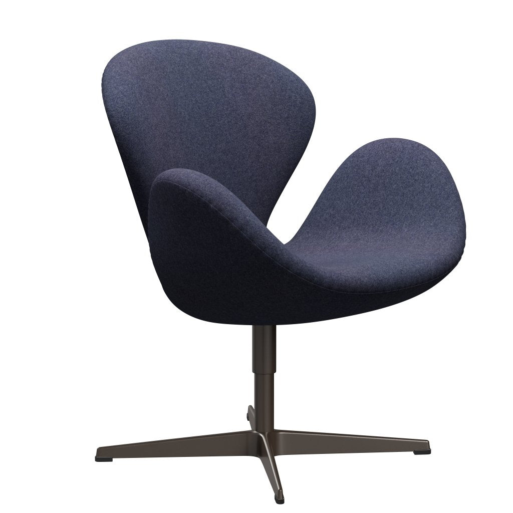 Fritz Hansen Svanenstol, Brown Bronze/Divina Md Cool Grey